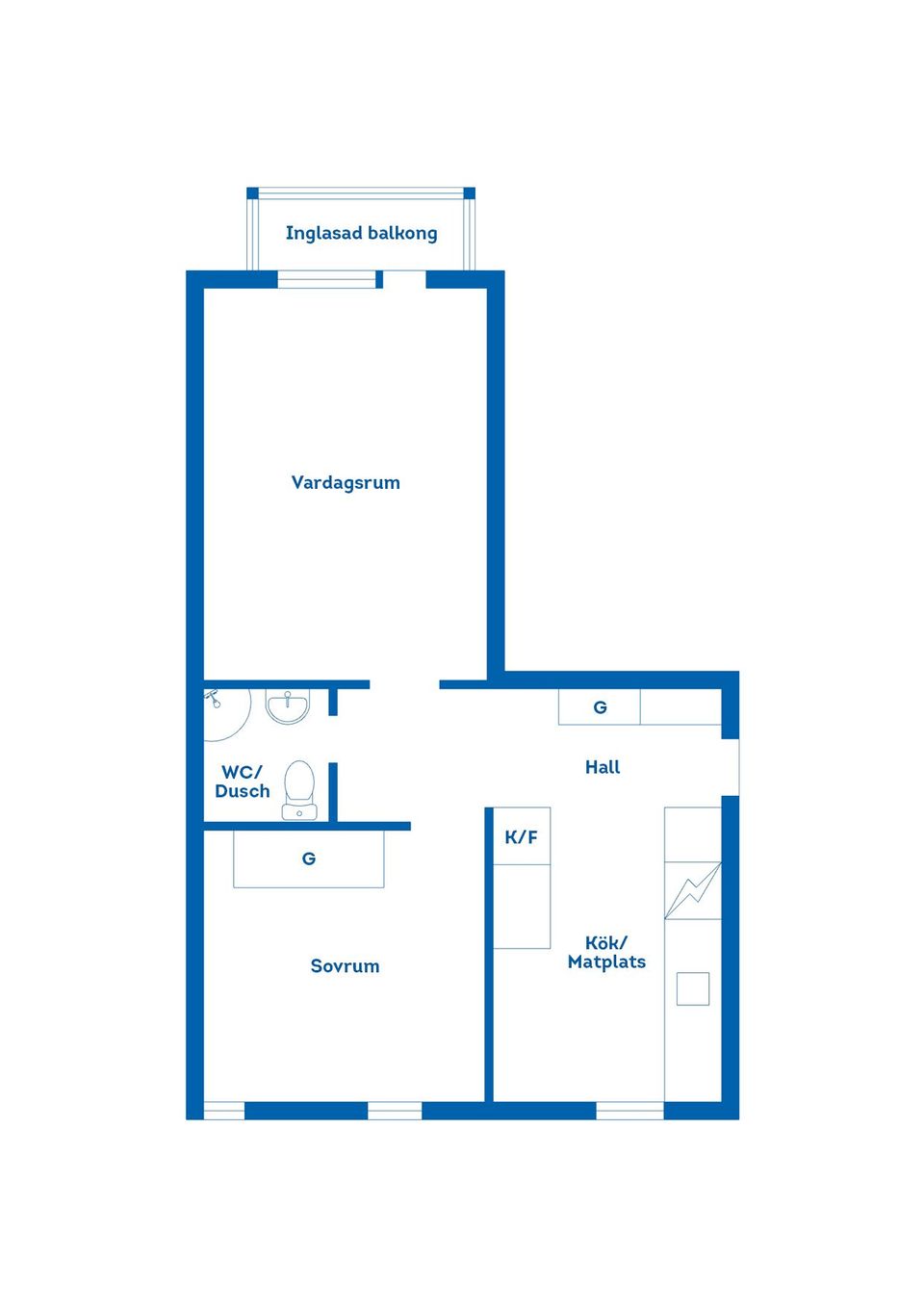 Bostadsrätt, Övre Brunnsvägen 12B, Ronneby stad, Ronneby