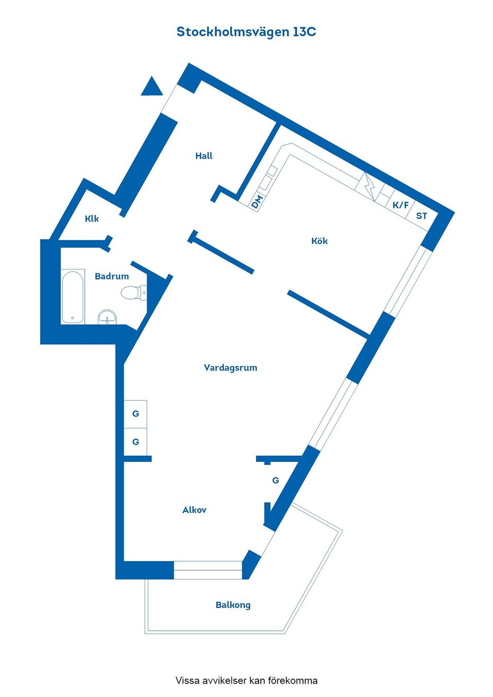 Bostadsrätt, Stockholmsvägen 13C, Centralt, Norrköping