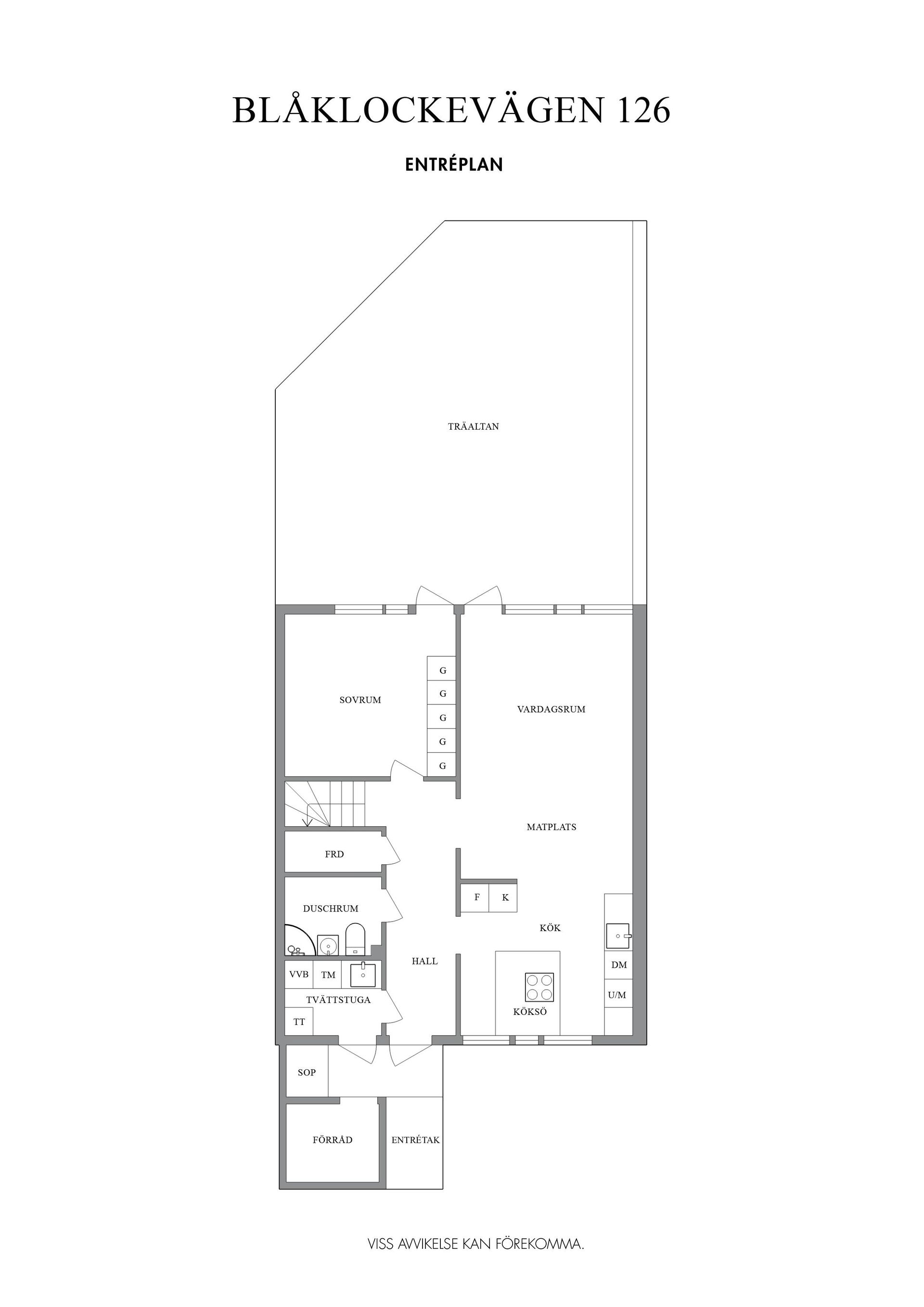 Radhus, Blåklockevägen 126, Härryda