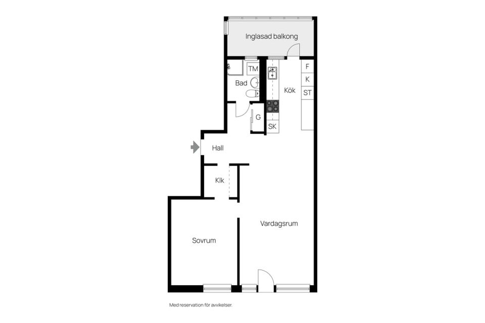 Bostadsrätt, Norra Storgatan 3p, Centralt, Gislaved