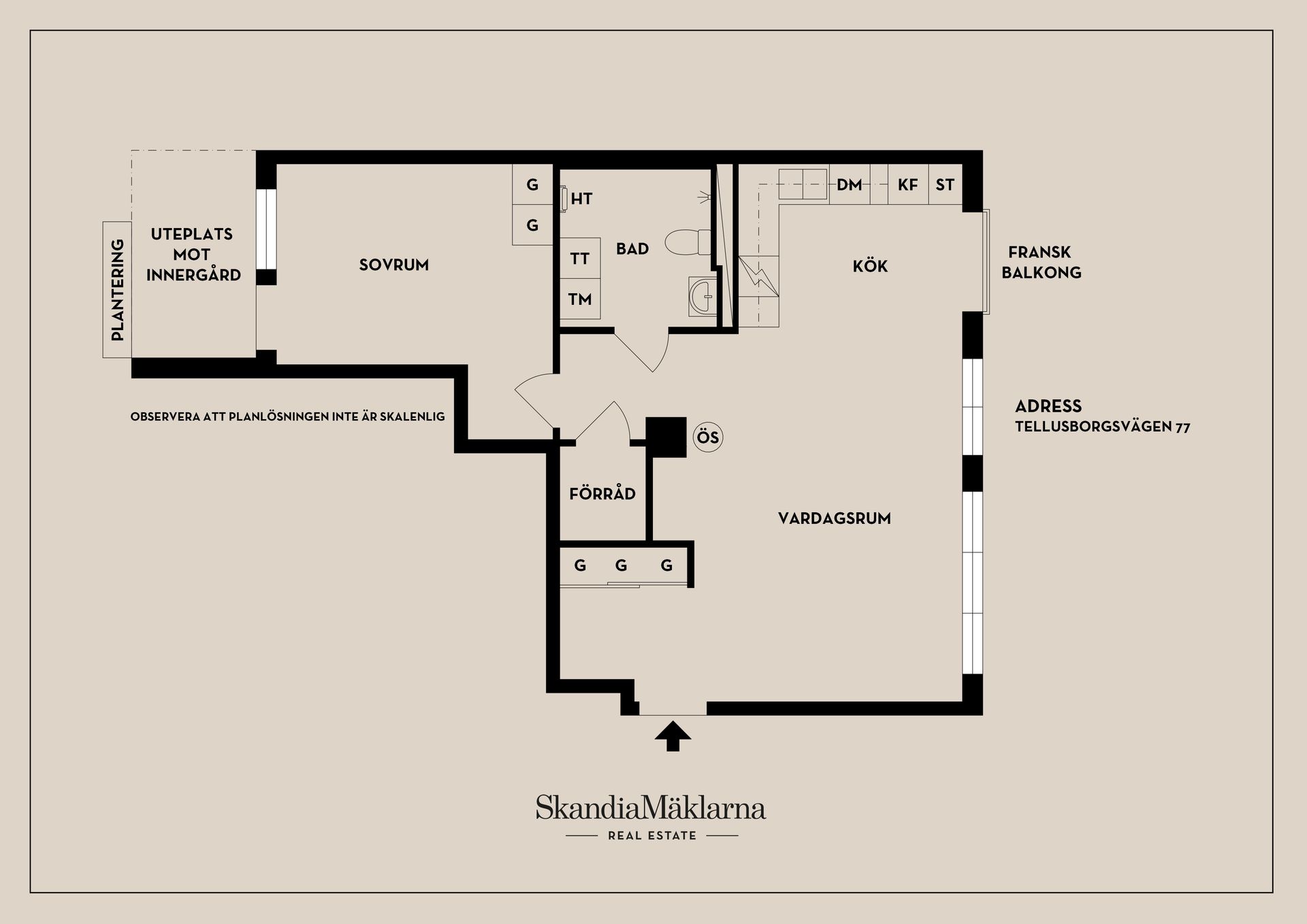 Bostadsrätt, Tellusborgsvägen 77, Telefonplan, Stockholm