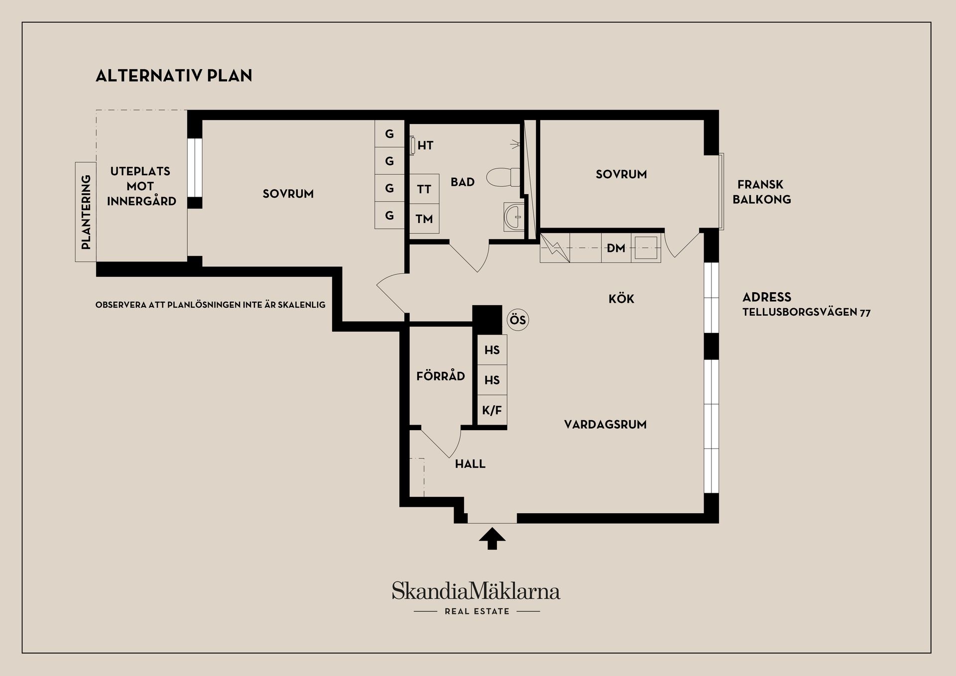 Bostadsrätt, Tellusborgsvägen 77, Telefonplan, Stockholm