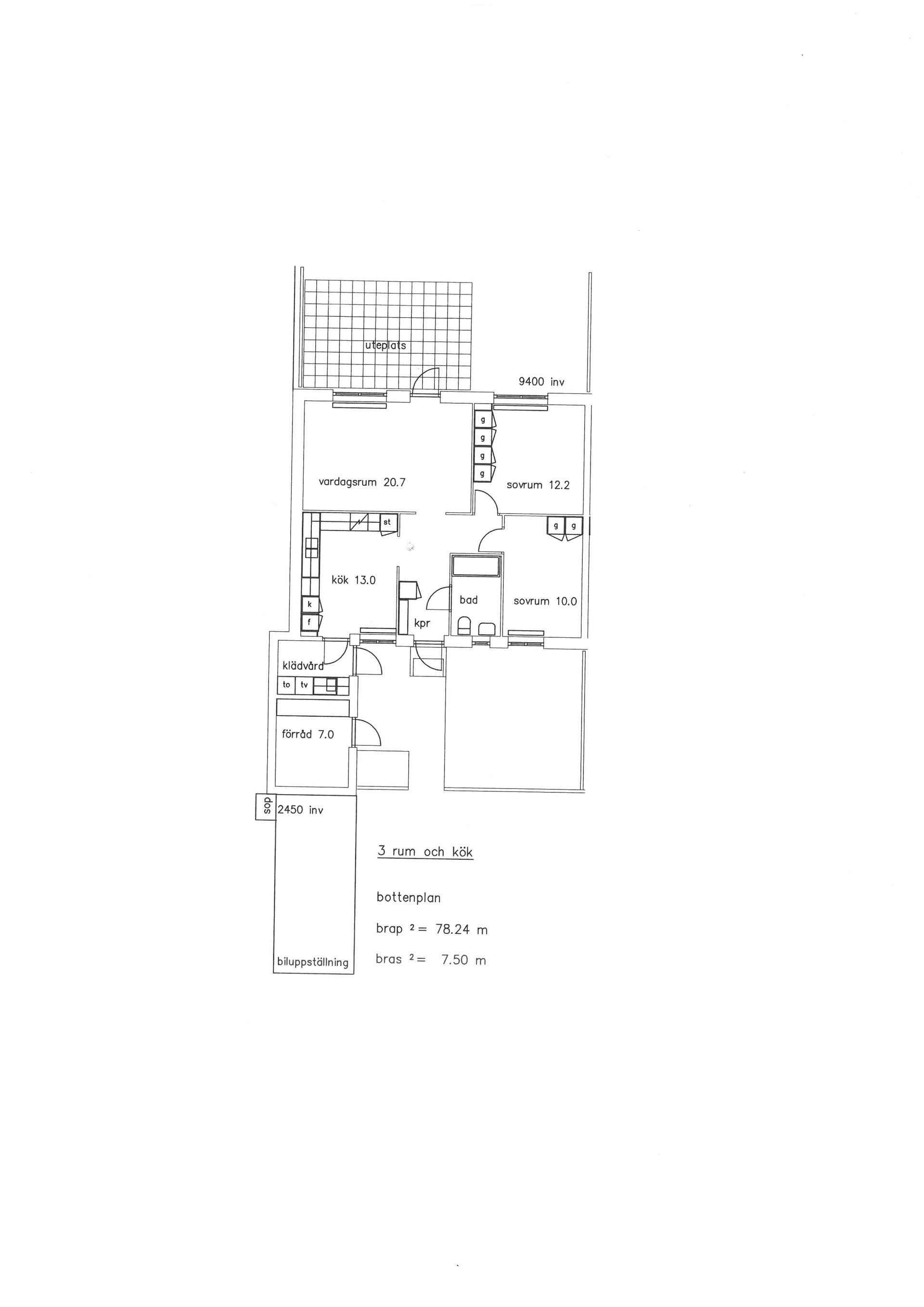 Radhus, Klövervägen 12, Moheda, Alvesta