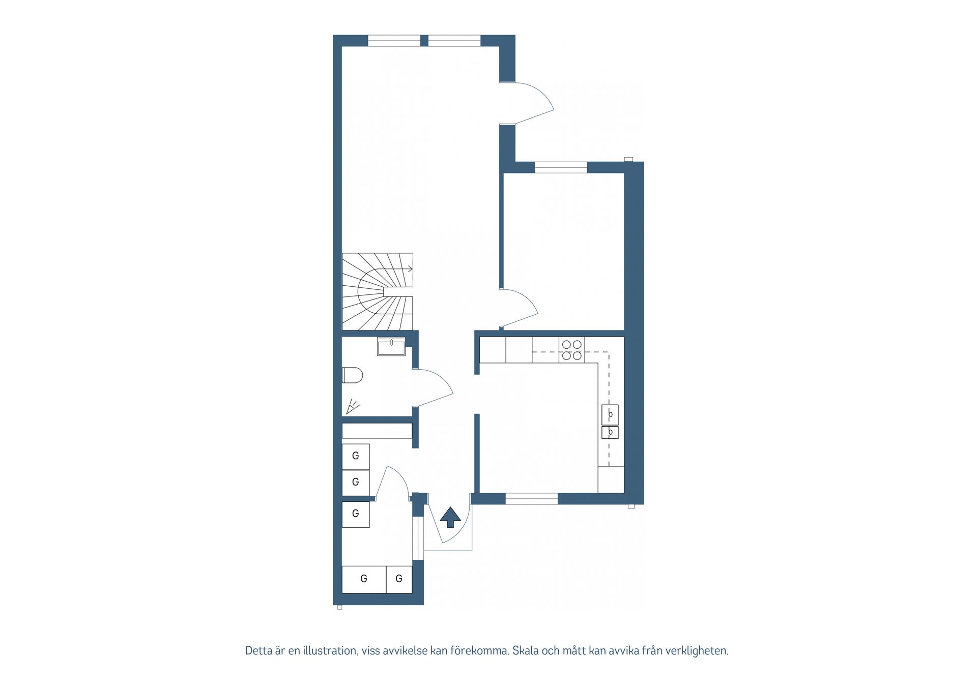 Bostadsrätt, Gyllbyvägen 12A, Örbyhus, Tierp
