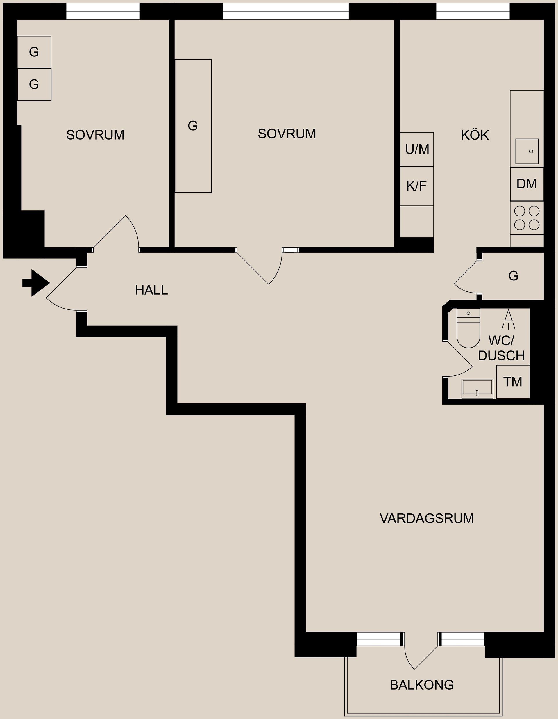 Bostadsrätt, Trozelligatan 21, Söder, Norrköping