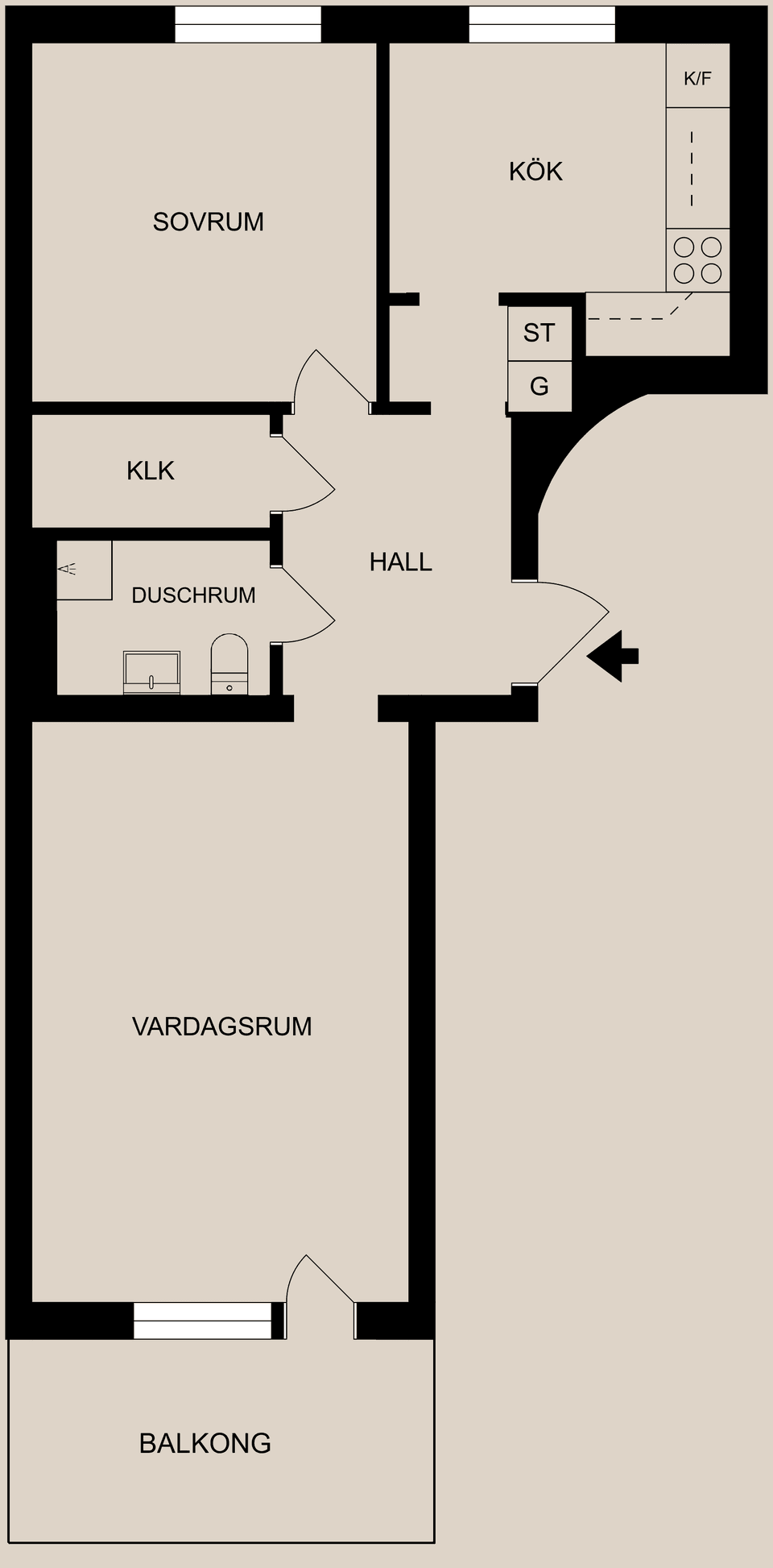Bostadsrätt, Smedstuguplan 7C, Haga, Norrköping