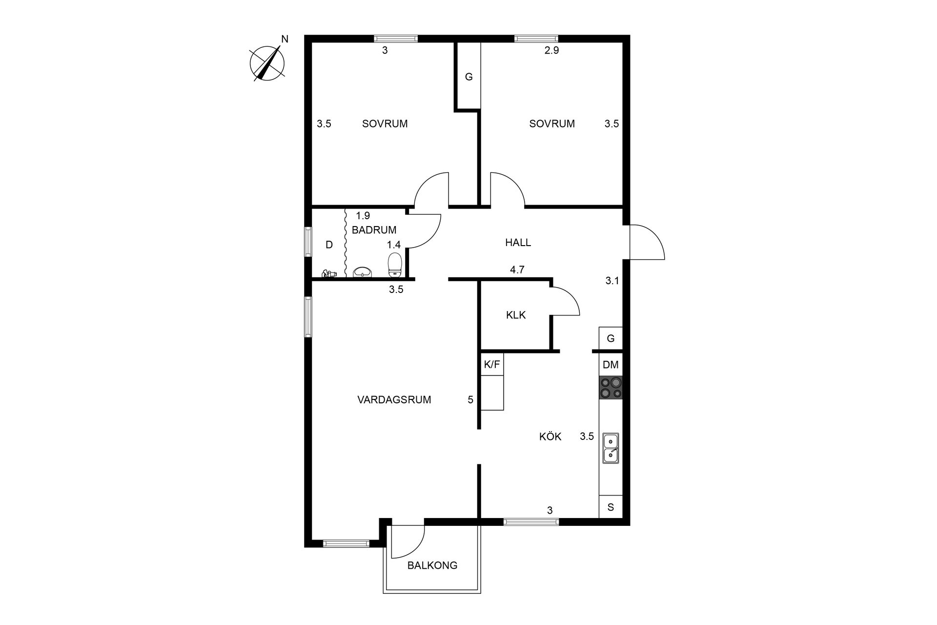 Bostadsrätt, Bangatan 31, Mariero, Vänersborg