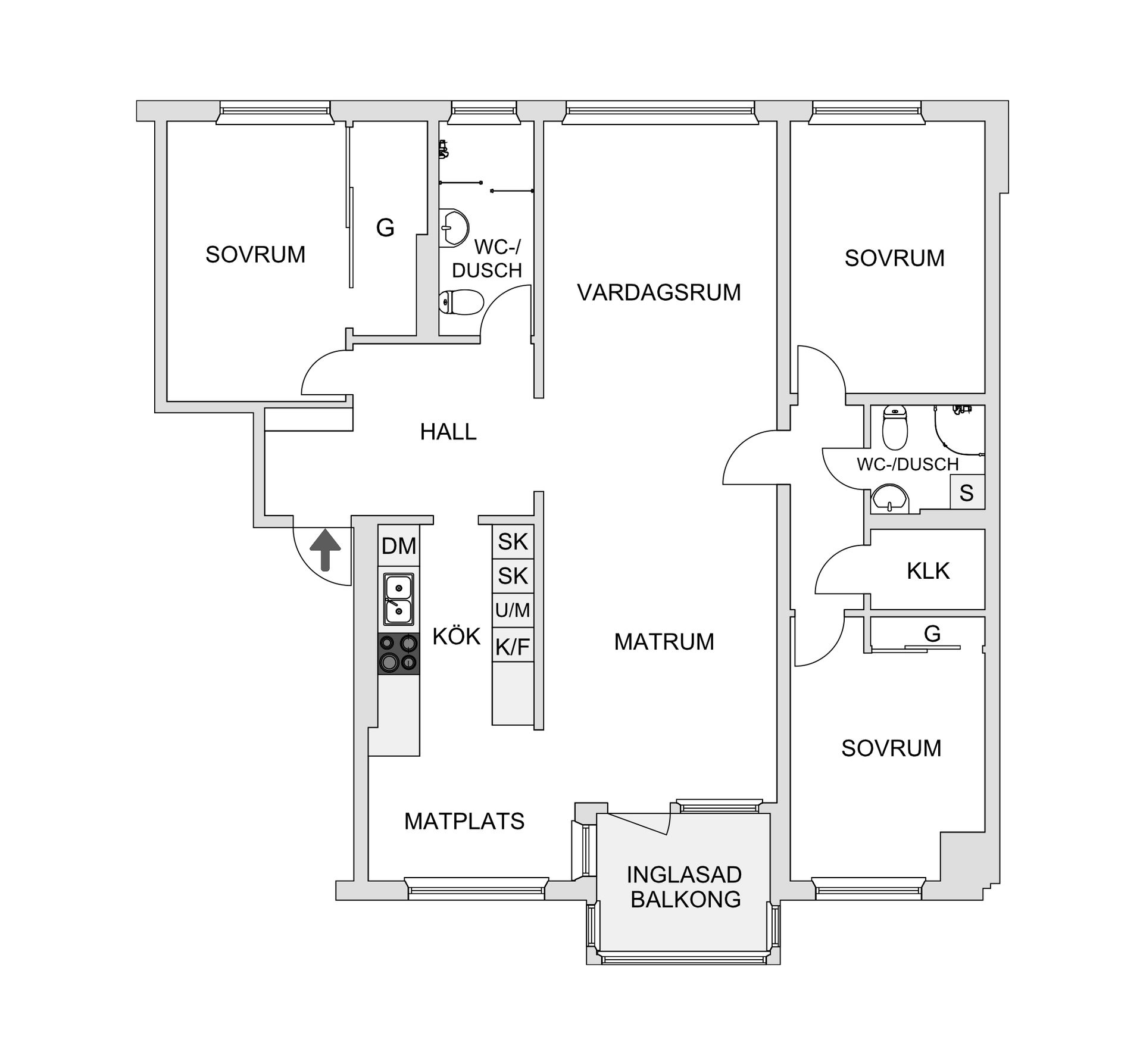 Bostadsrätt, Veckovägen 9, 2 tr., Jakobsberg, Järfälla
