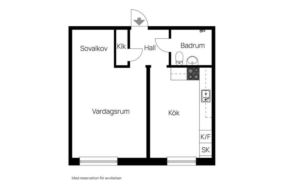 Bostadsrätt, Norra Fogdelyckegatan 51 E, Centrala Karlshamn, Karlshamn