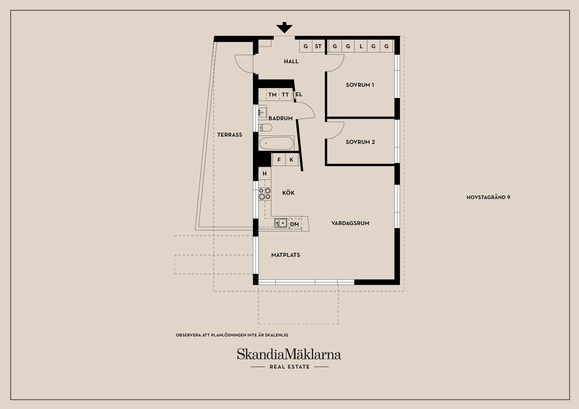 Bostadsrätt, Hovstagränd 9, Hagsätra, Stockholm