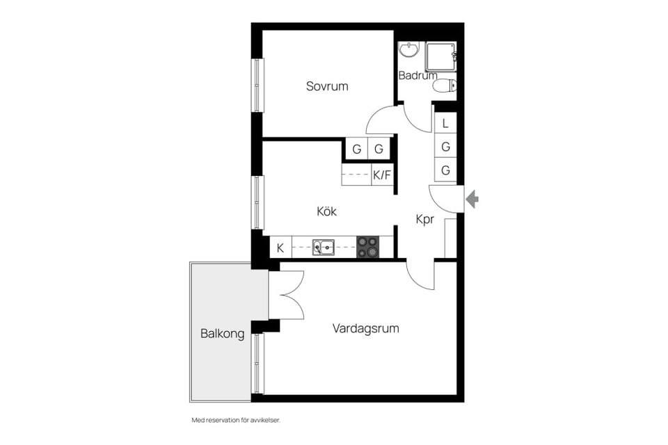 Bostadsrätt, Bergsgatan 88, Enköping