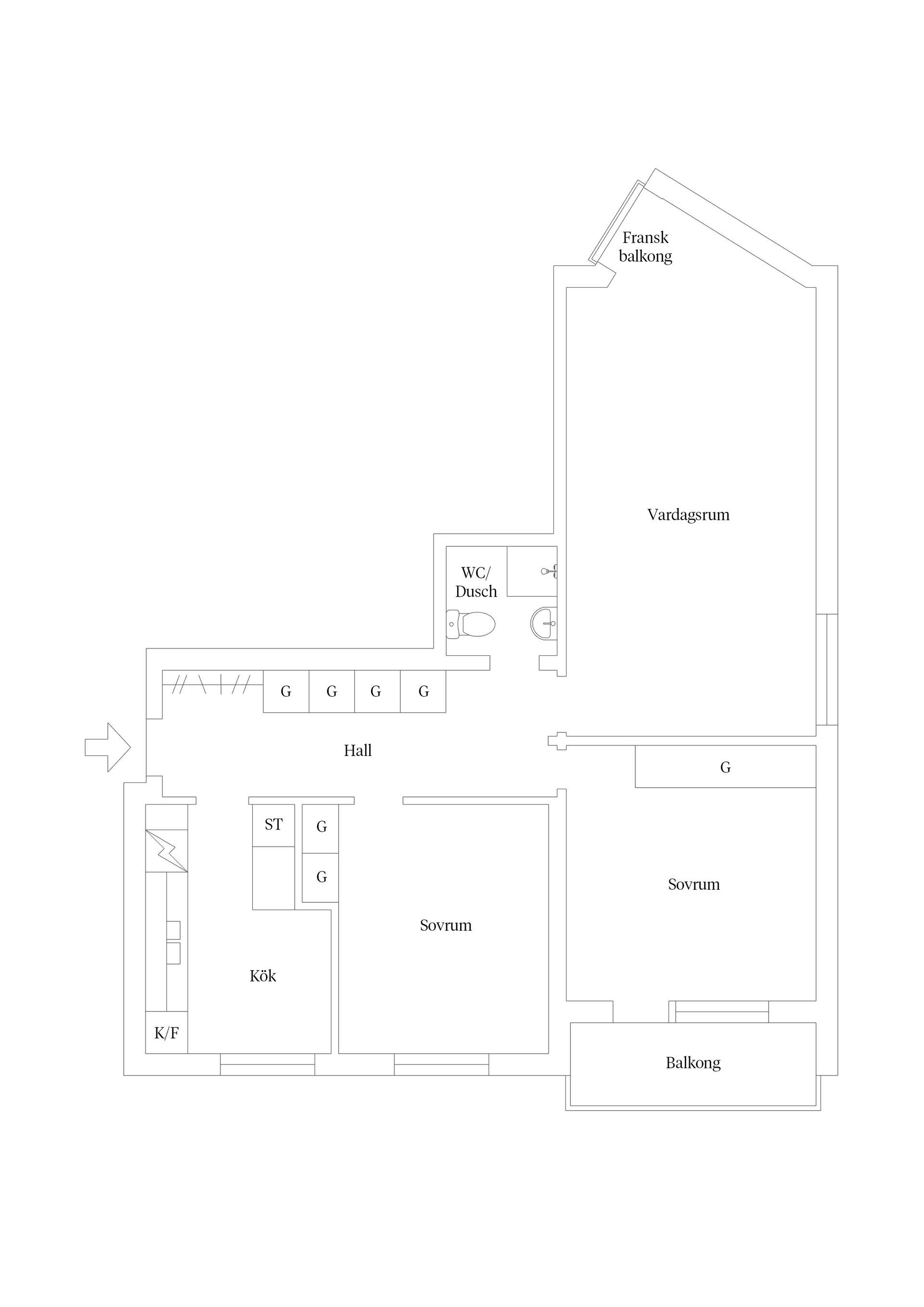 Bostadsrätt, Major Nilssonsgatan 15 A, Slottsstaden, Malmö
