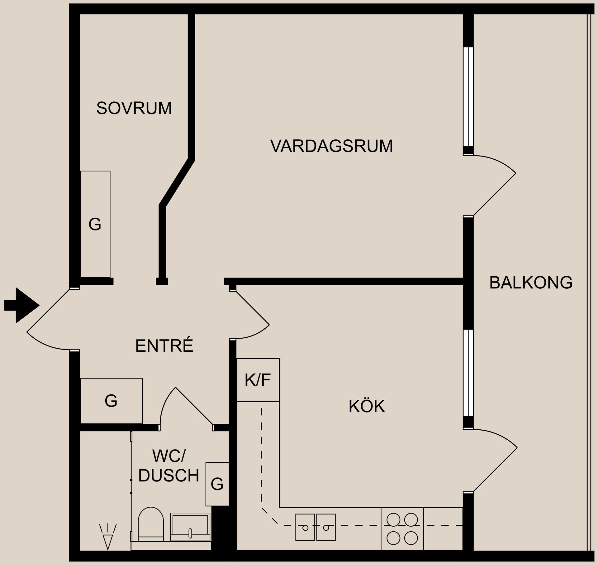 Bostadsrätt, Vilbergsgatan 201, Vilbergen, Norrköping