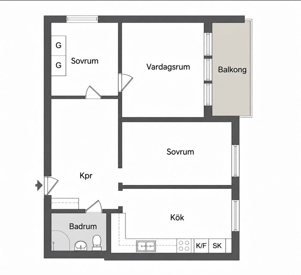 Bostadsrätt, Serenadgatan 27, Högaholm, Malmö