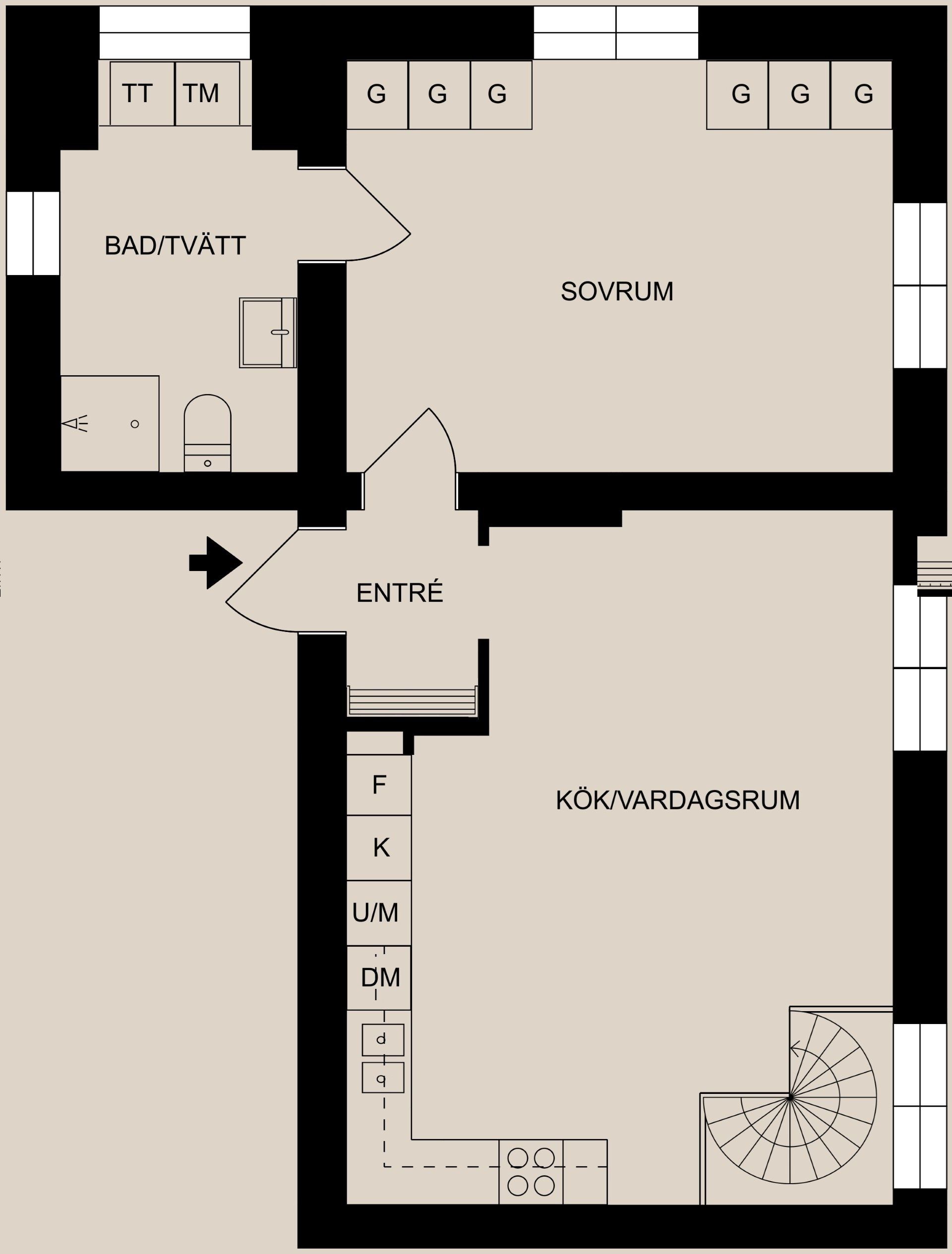 Bostadsrätt, Norra Promenaden 126A, Centralt, Norr, Norrköping