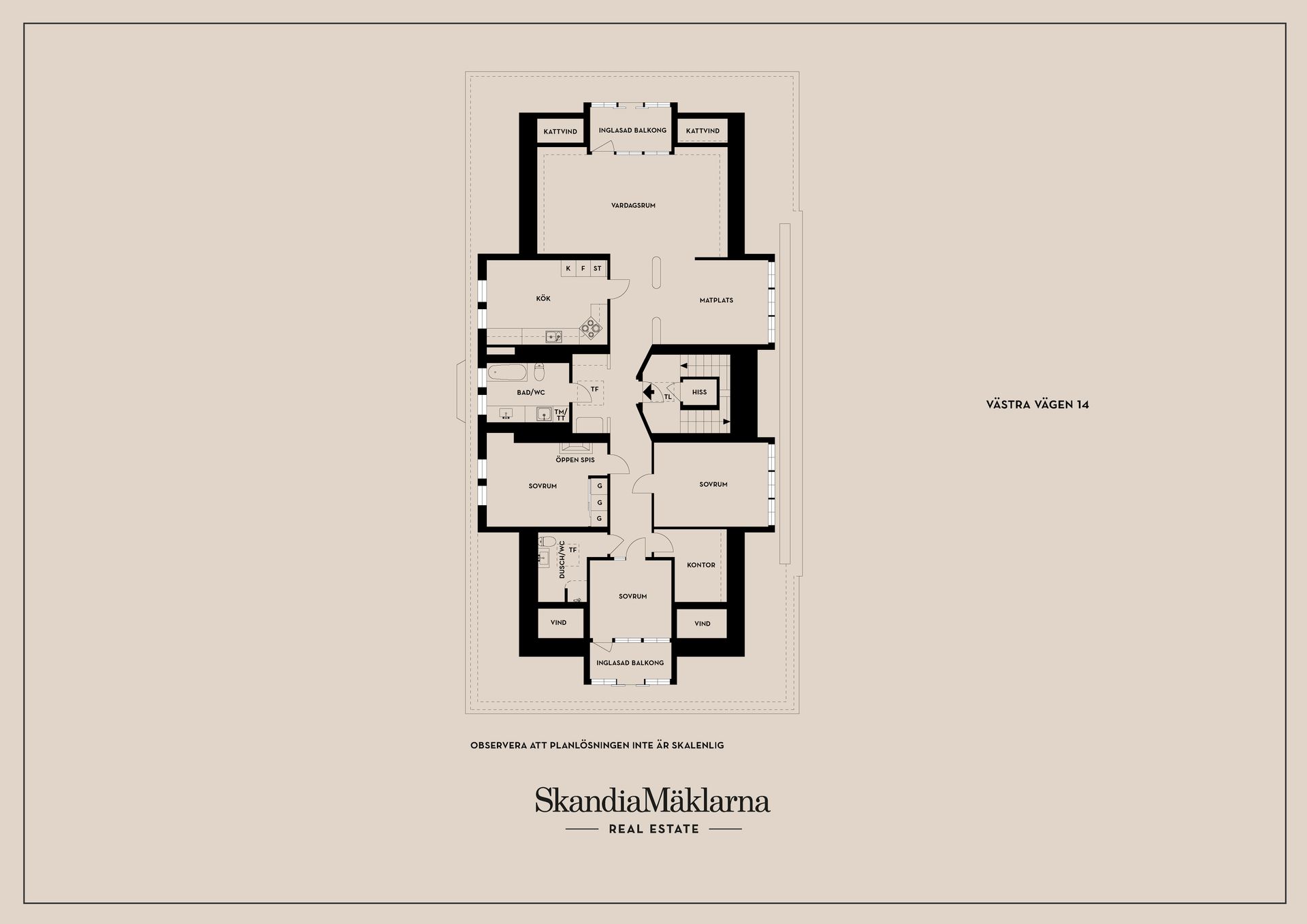 Bostadsrätt, Västra Vägen 14, Centralt, Linköping