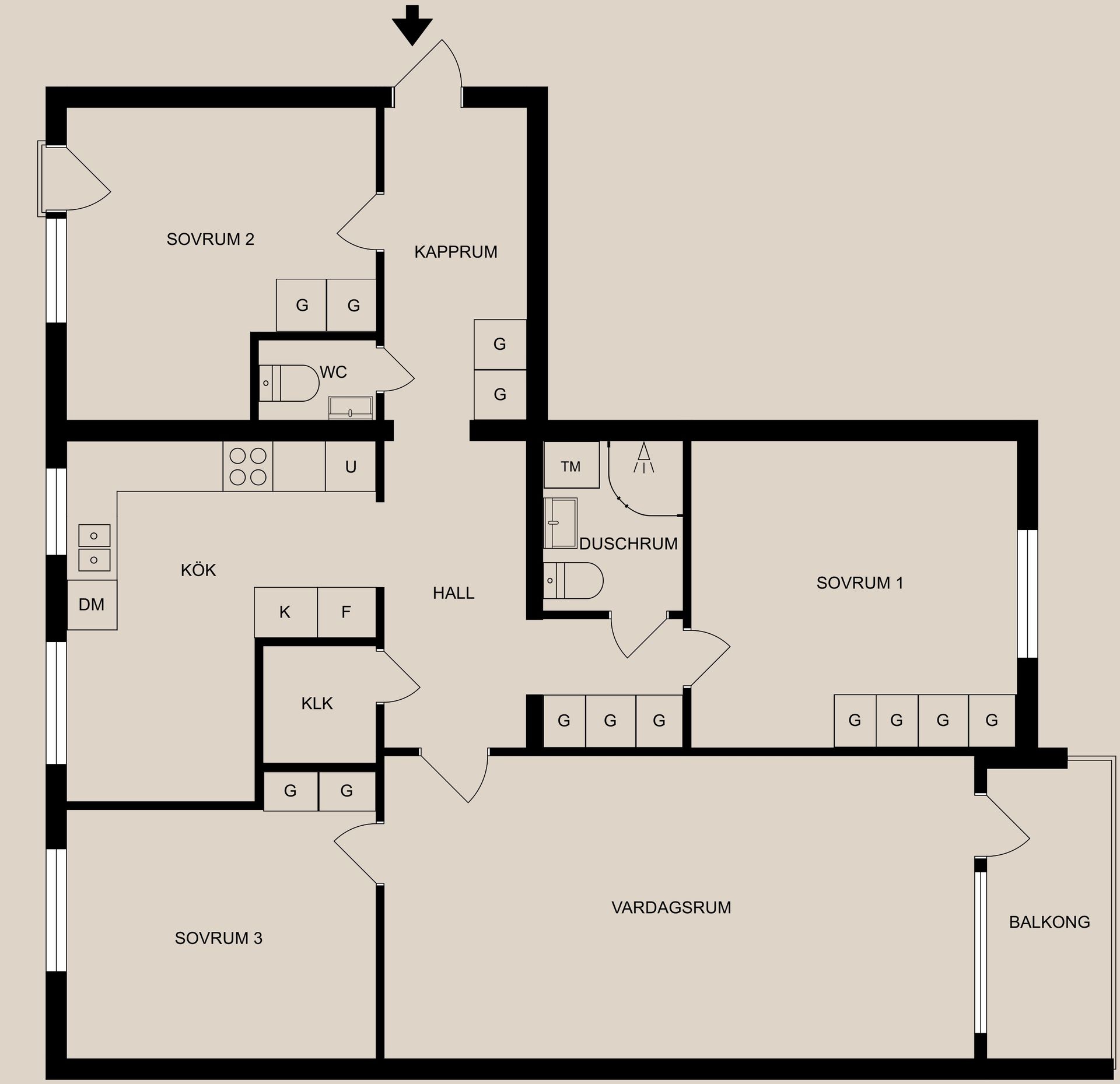 Bostadsrätt, Cedersborgsvägen 12, Haga, Norrköping