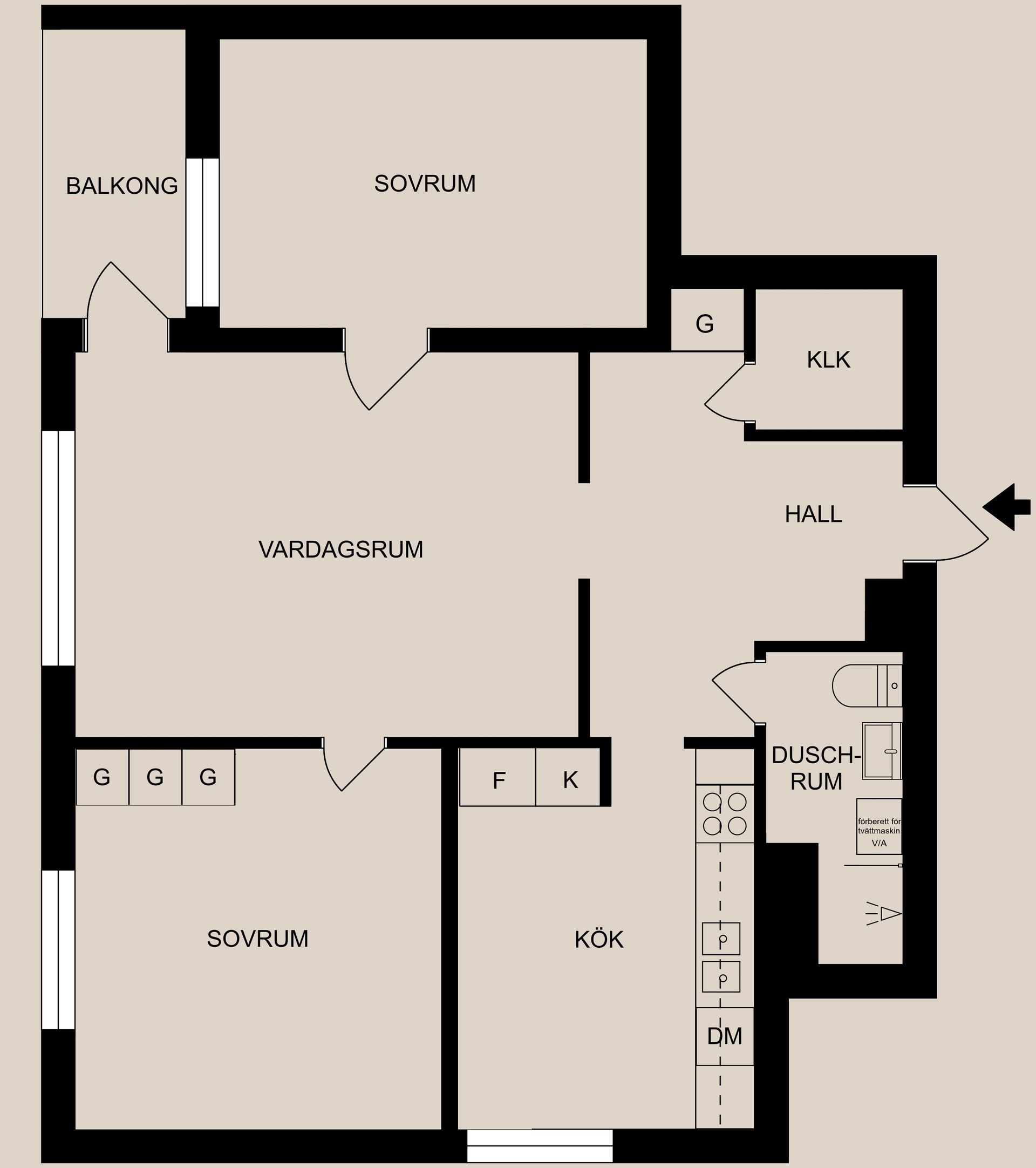 Bostadsrätt, Smedstugugatan 14, Haga, Norrköping