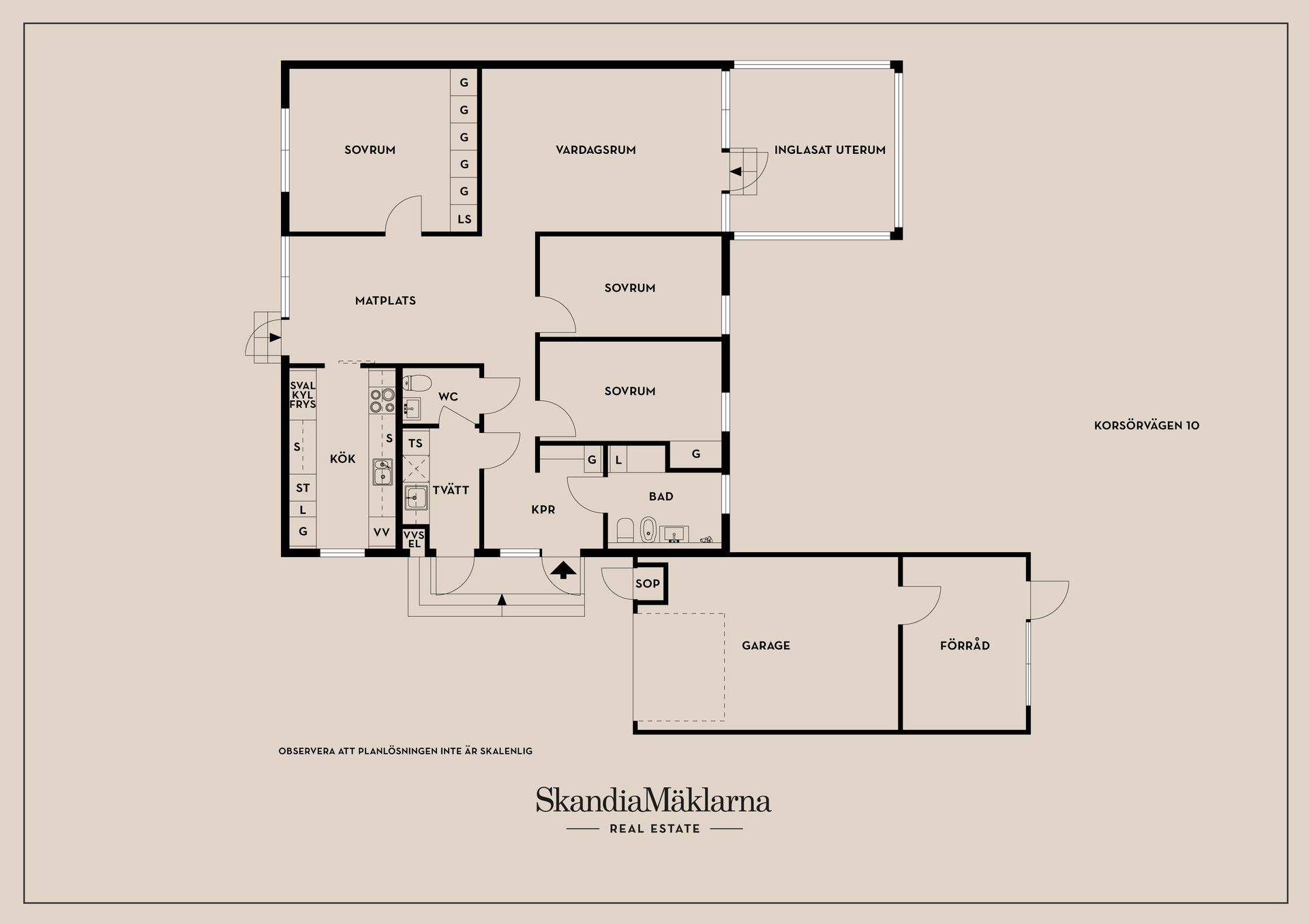 Villa, Korsörvägen 10, Brunnsvik, Motala