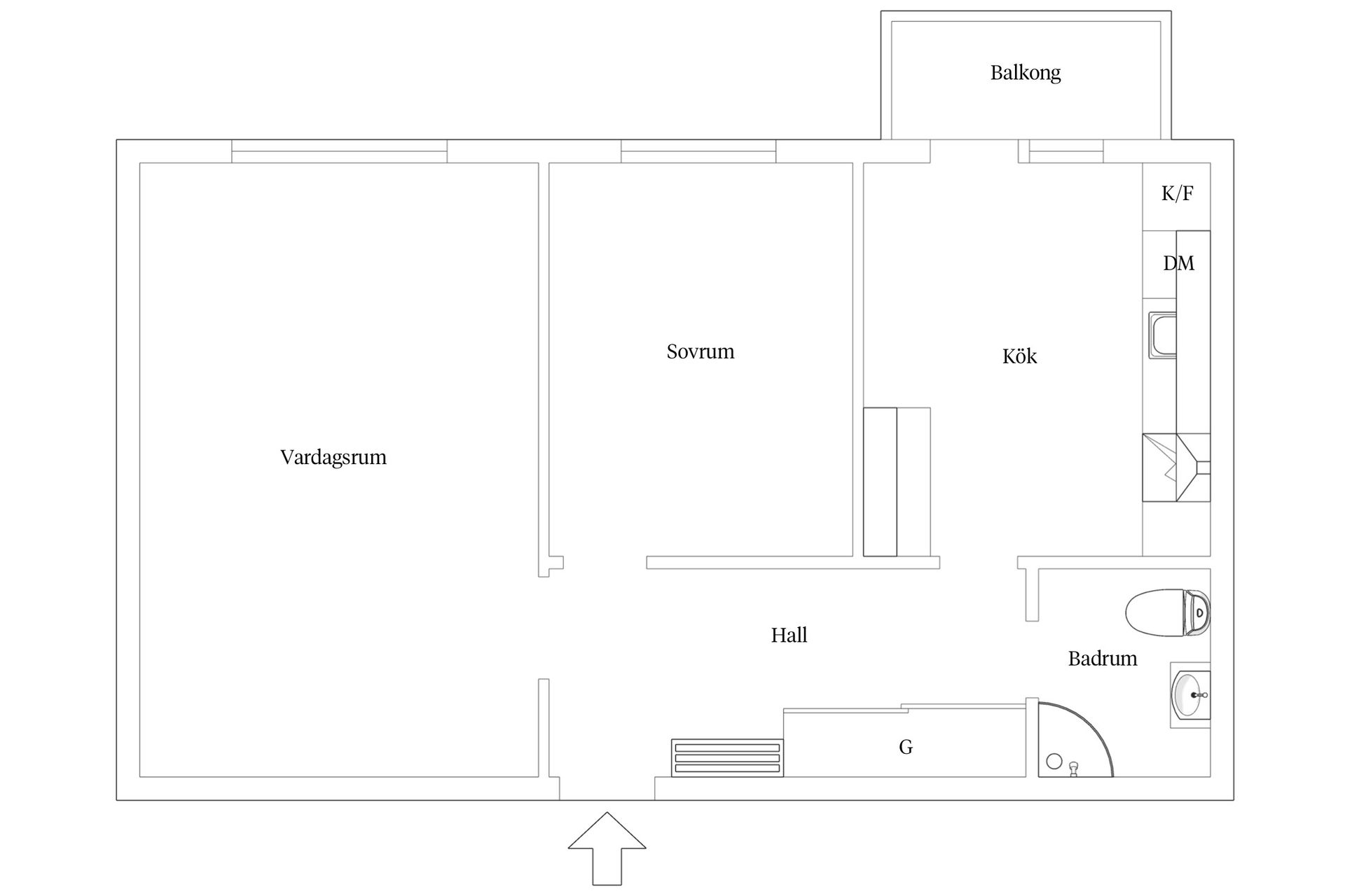 Bostadsrätt, Eriksdalsgatan 3B, Katrinelund, Malmö