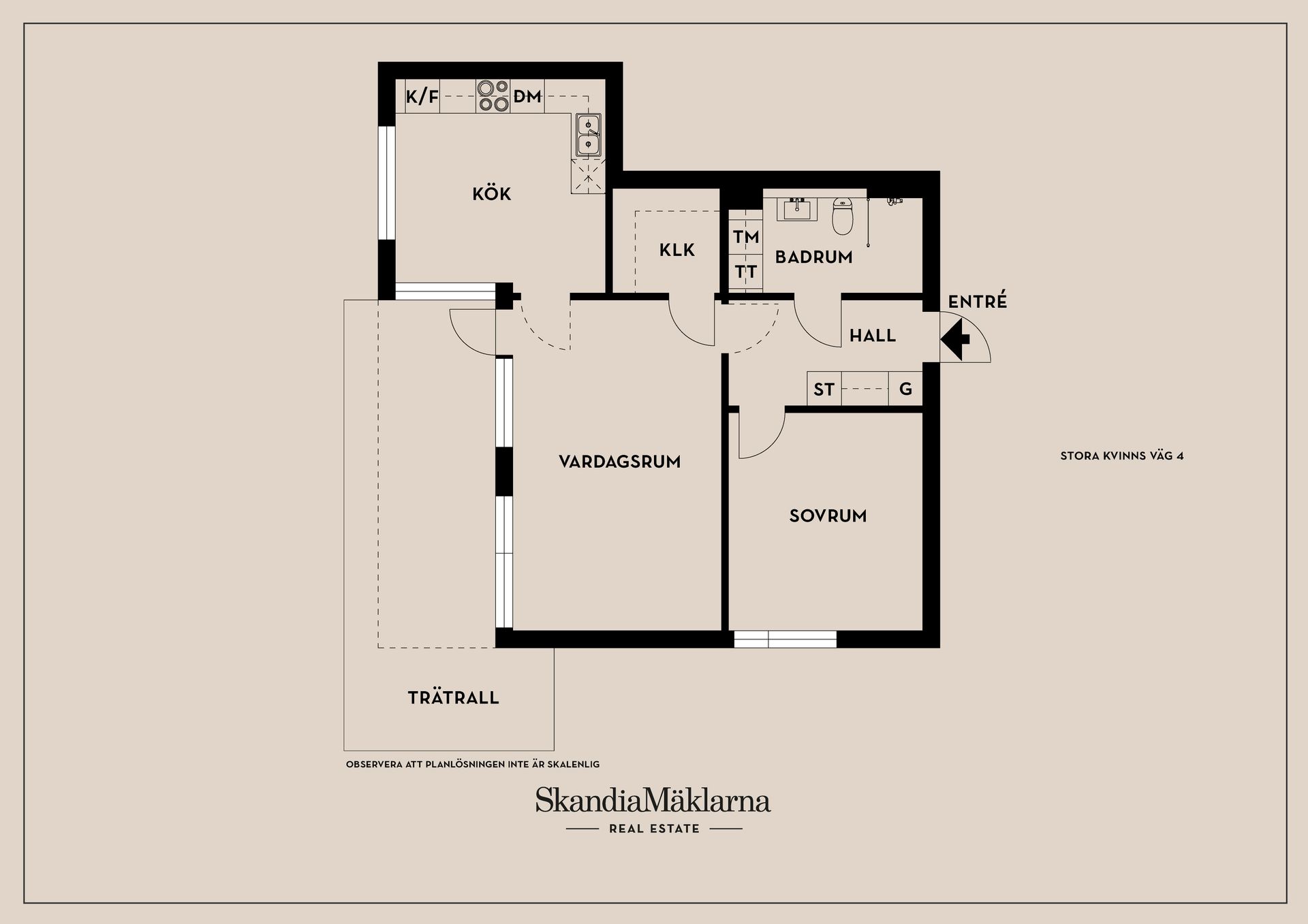 Bostadsrätt, Stora Kvinns väg 4, Långbro Park, Stockholm