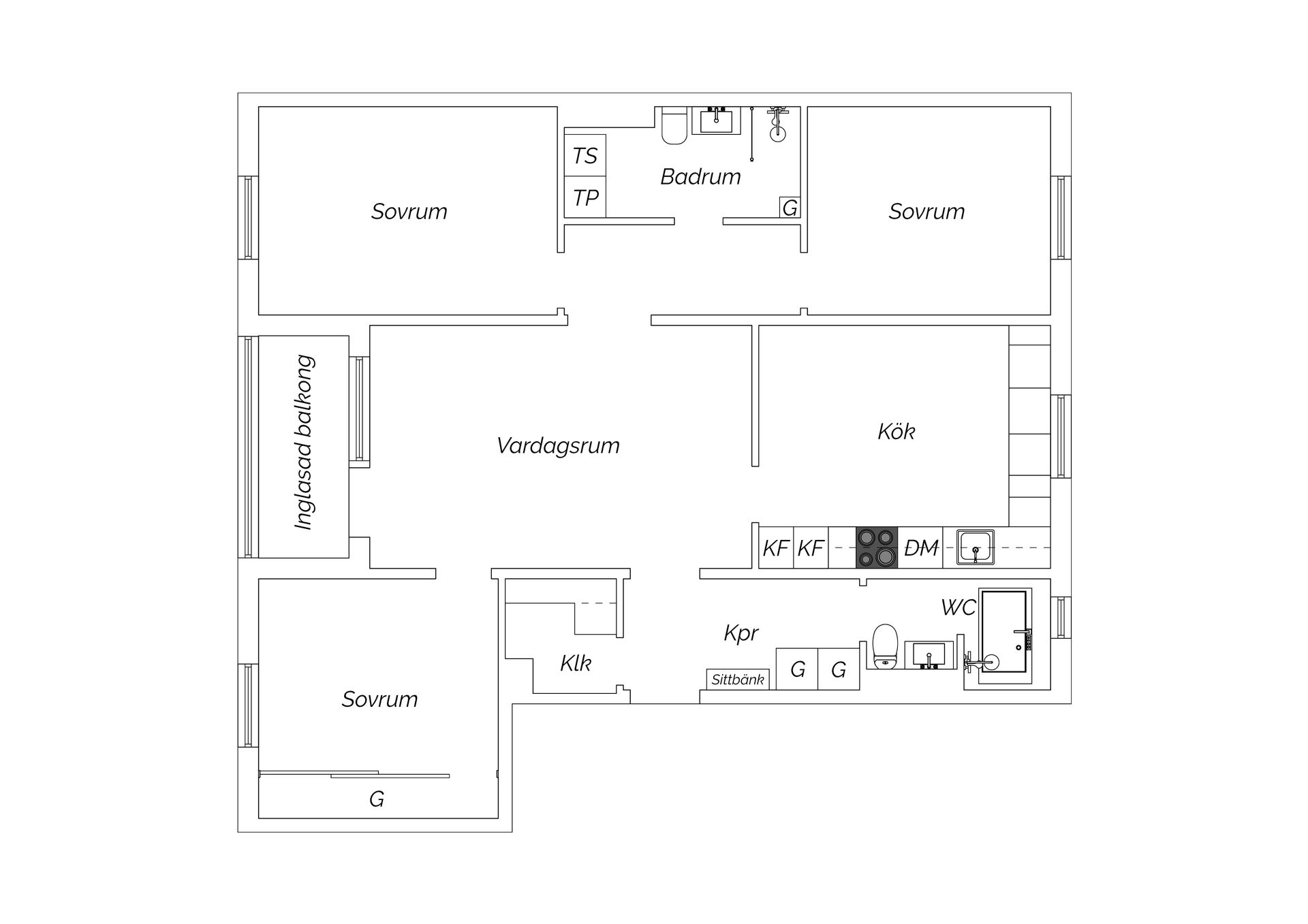 Bostadsrätt, Geijersvägen 20, Kristineberg, Stockholm