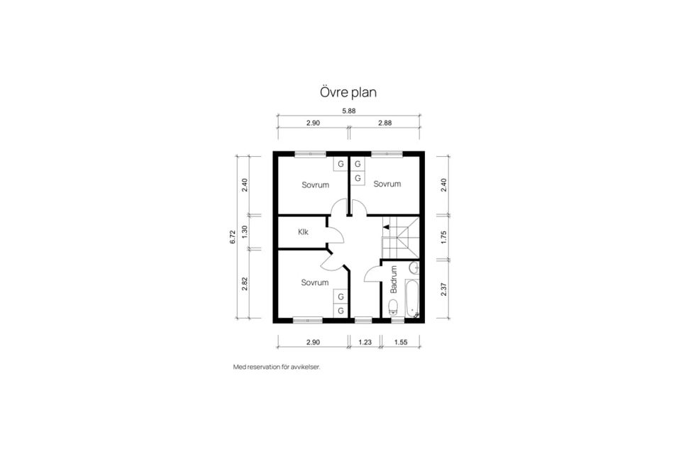 Radhus, Ankares Väg 61, Båtsmanstorpet, Härryda