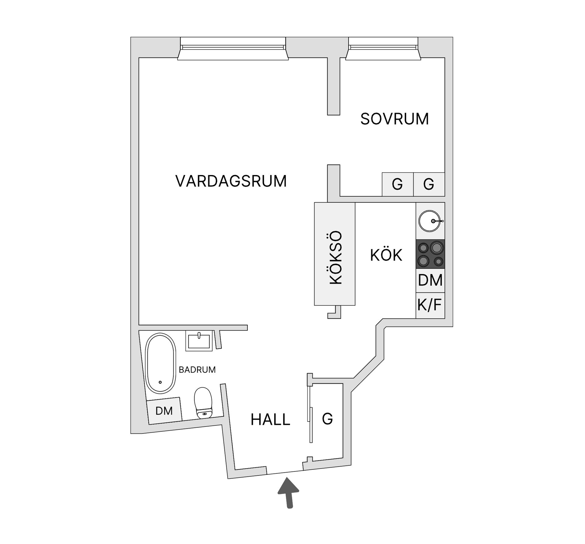 Bostadsrätt, Jungfrugatan 64, Gärdet Östemalm, Stockholm