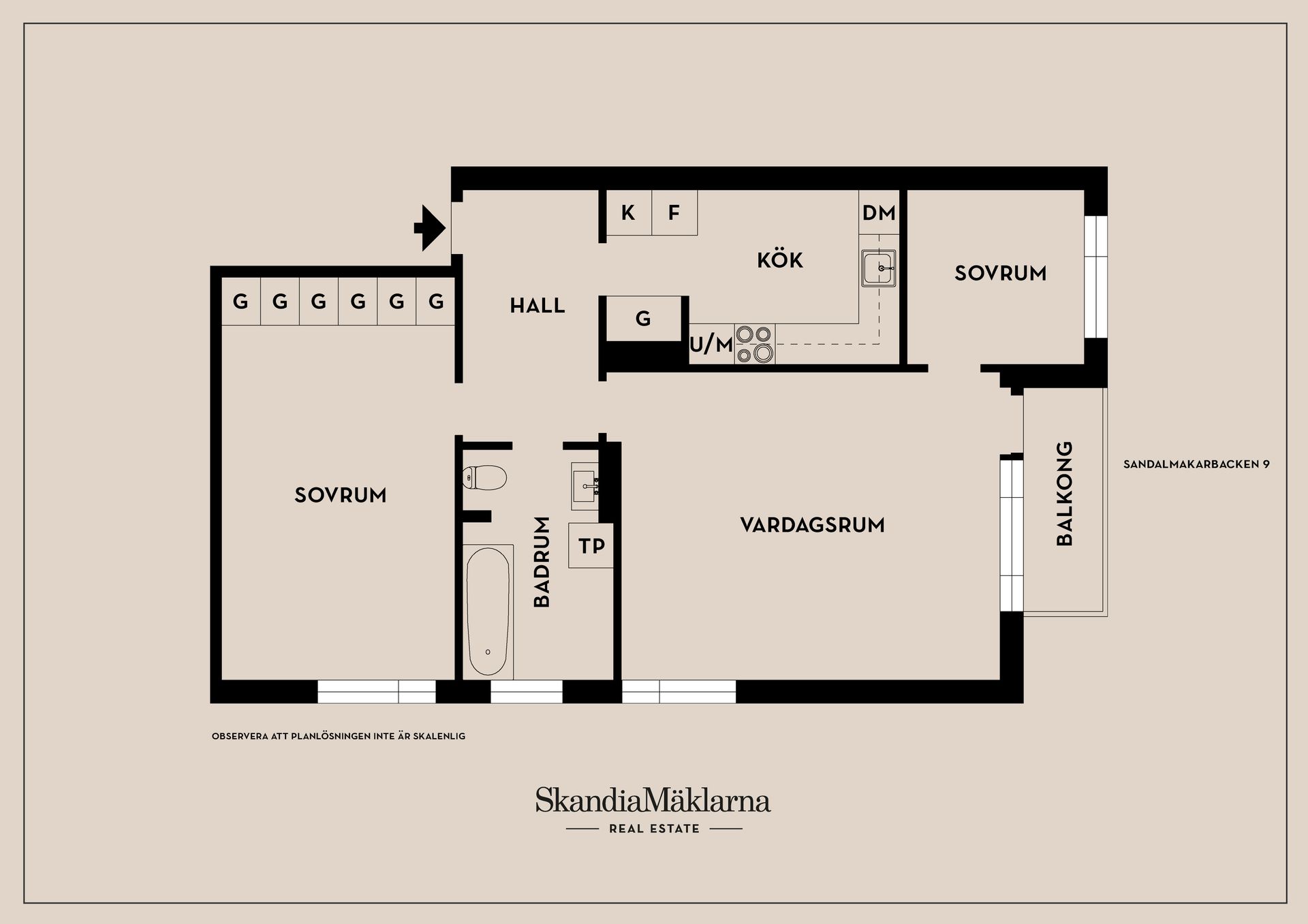 Bostadsrätt, Sandalmakarbacken 9, Hägersten - Solberga, Stockholm