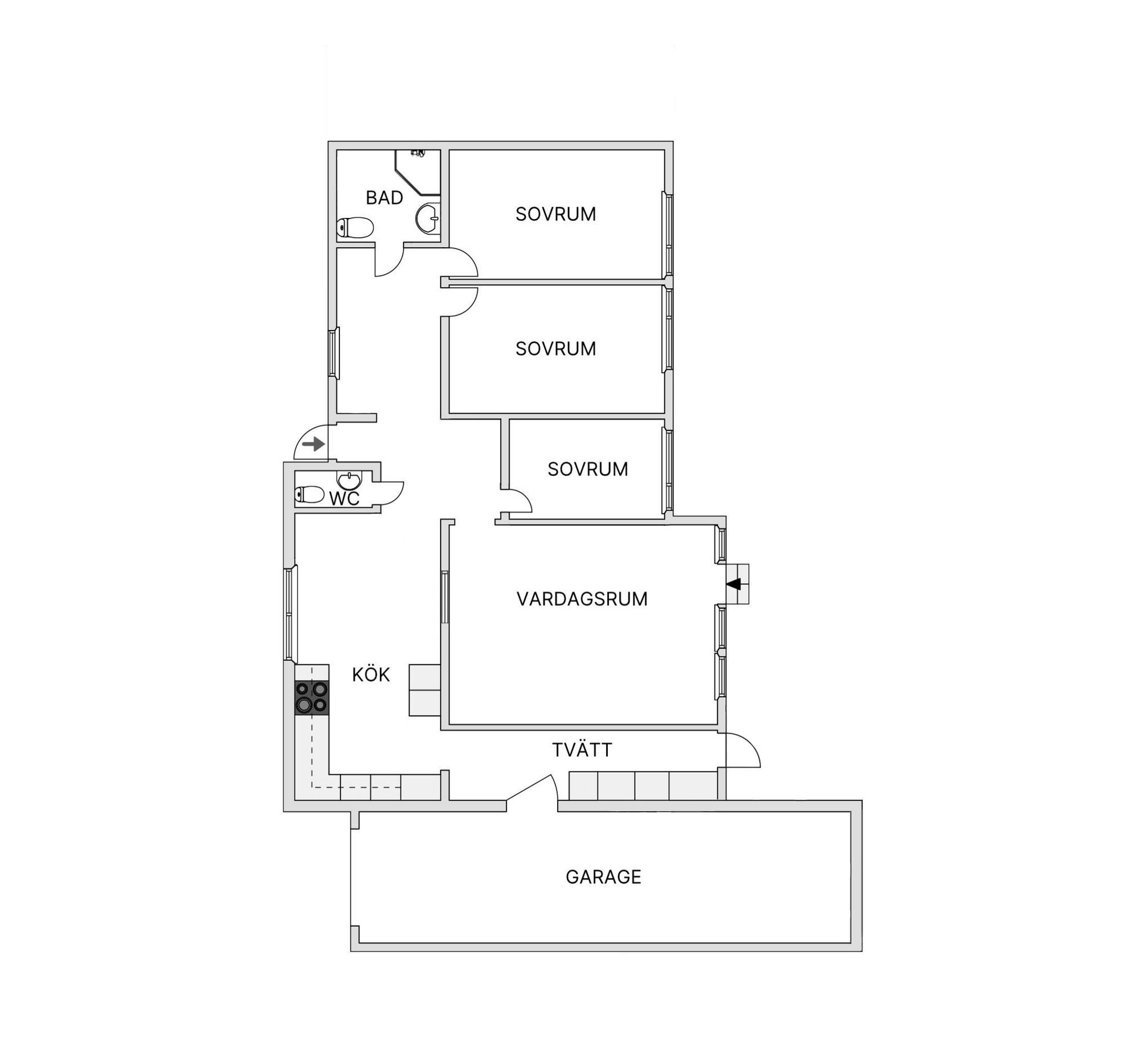 Radhus, Alhemsgatan 11A, Alhem, Skellefteå