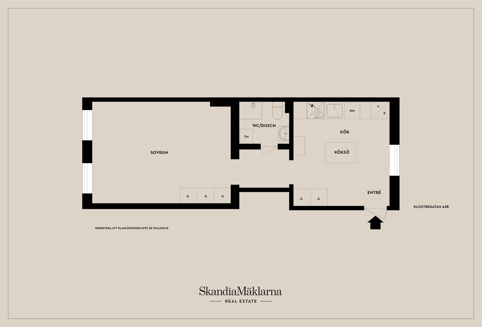 Bostadsrätt, Klostergatan 42B, Torpa/Söder, Jönköping