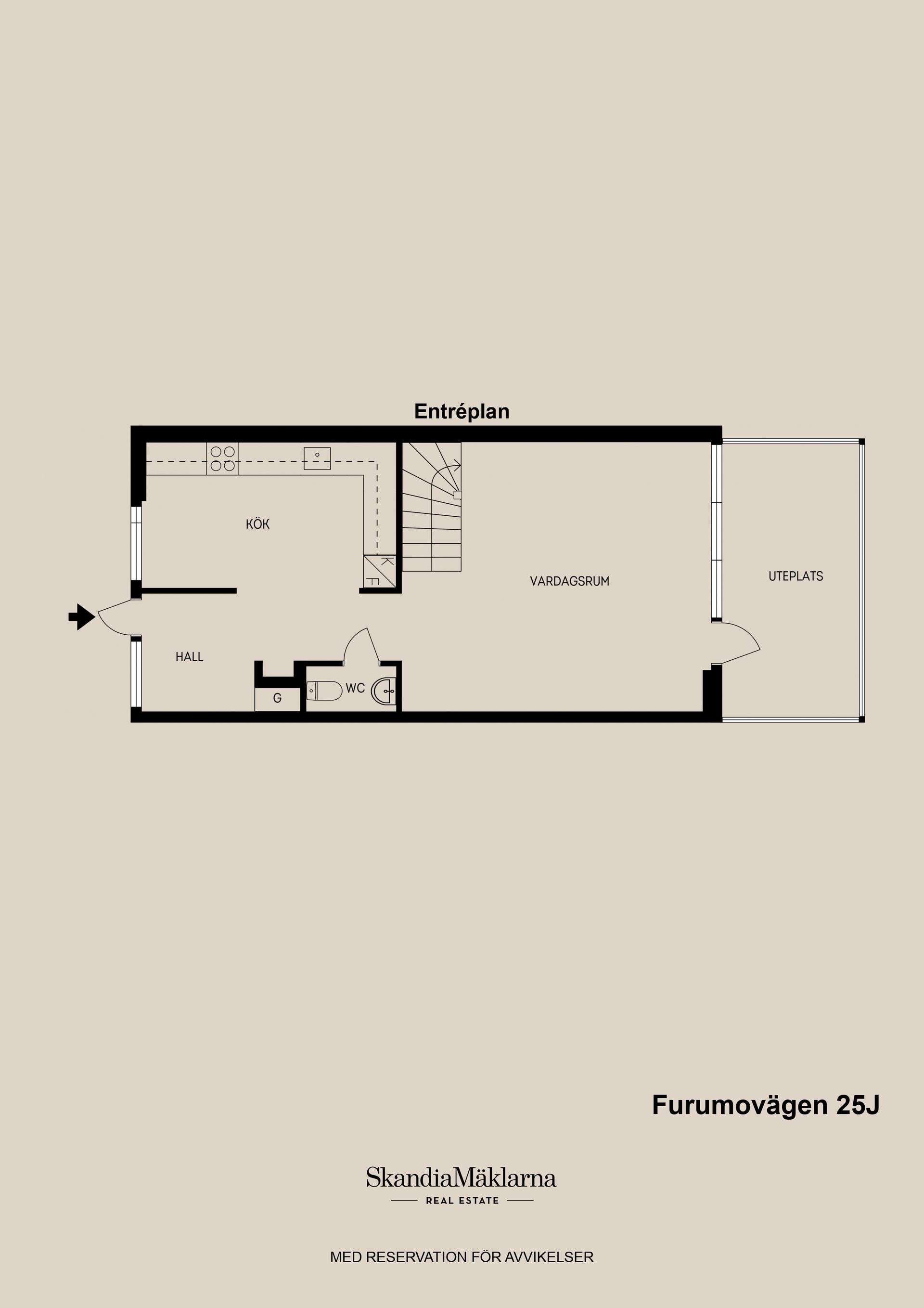 Radhus, Furumovägen 25J, Sigslund, Gävle