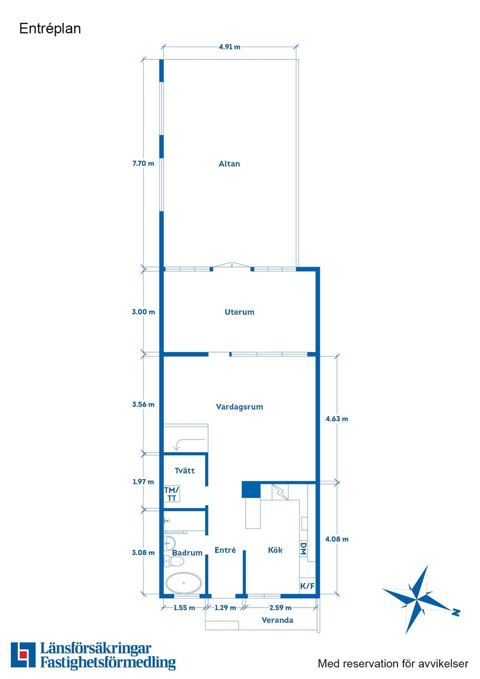 Bostadsrätt, Norra Herrgårdsgatan 55A, Mossen, Motala