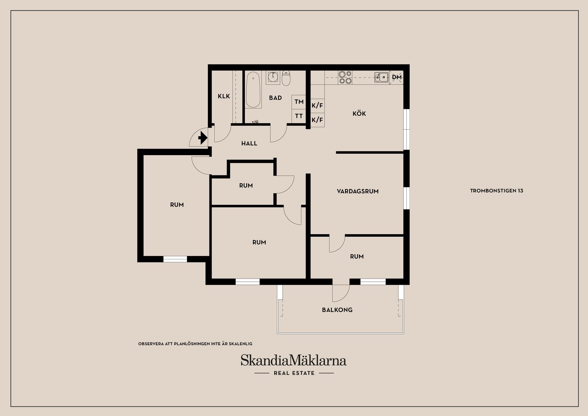 Bostadsrätt, Trombonstigen 13, 3tr, Brunna - Kungsängen, Upplands-Bro