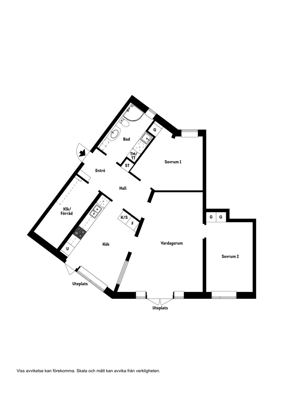 Bostadsrätt, Djäknevägen 7, Kampen, Växjö
