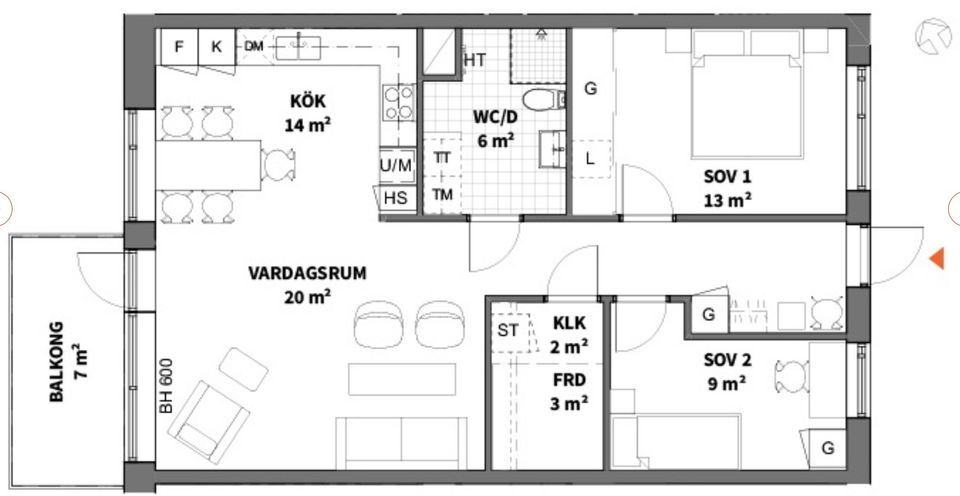 Bostadsrätt, Tubölegatan 1A, Centrum, Skellefteå