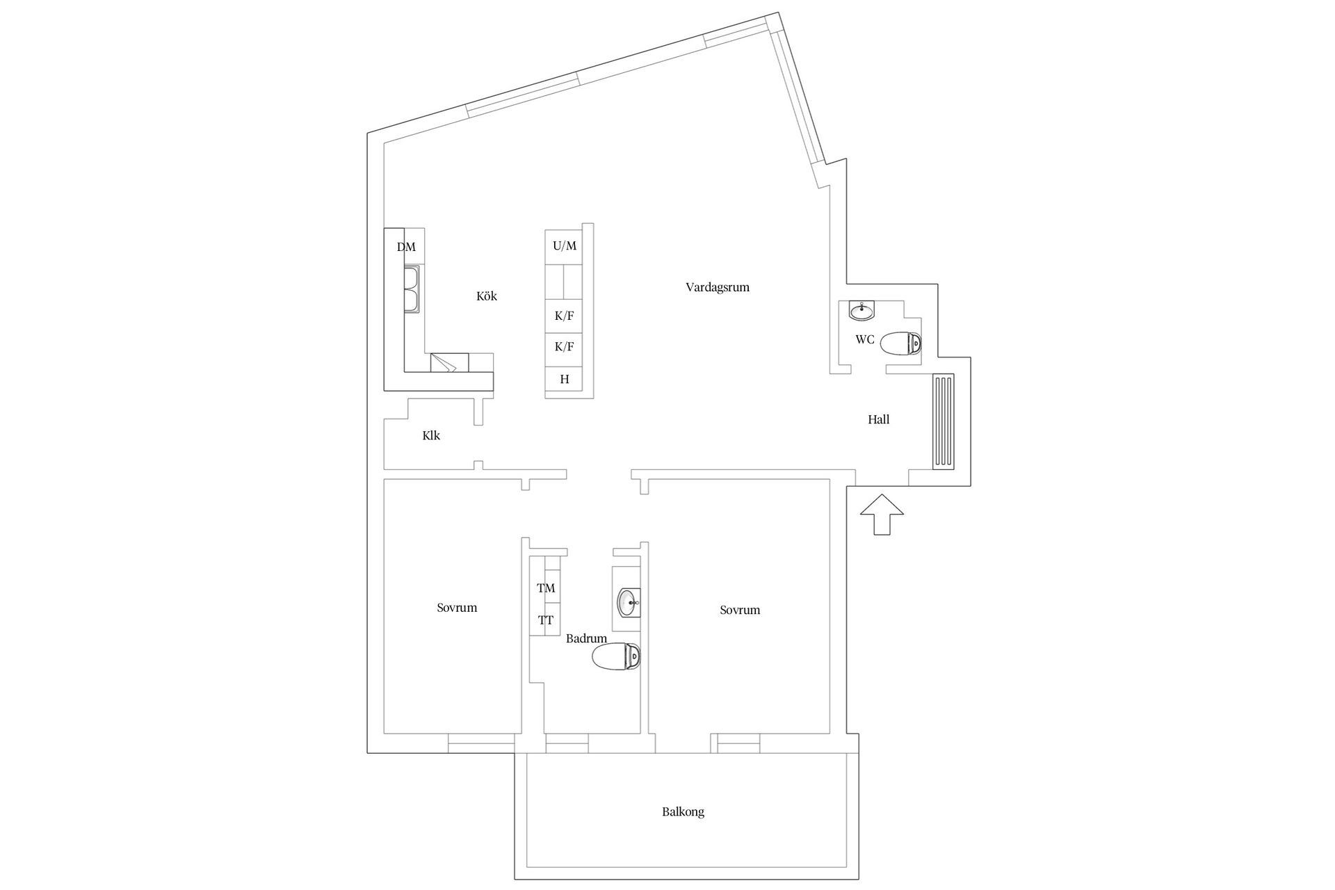 Bostadsrätt, Mälargatan 6B, Östra Hamnen, Västerås