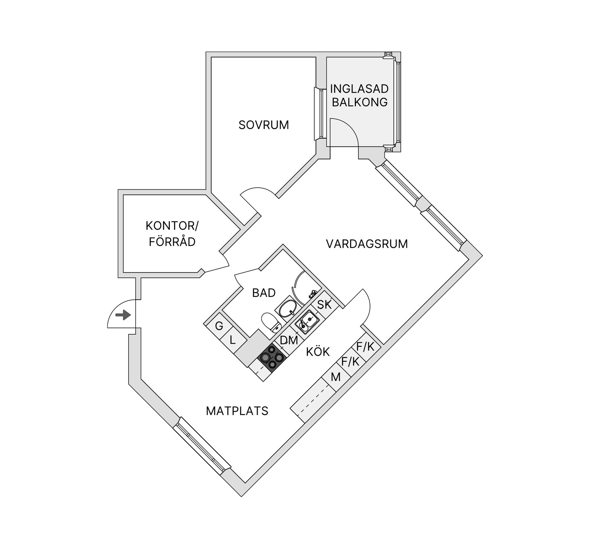Bostadsrätt, Ekedalsvägen 7A, Jakobsberg, Järfälla