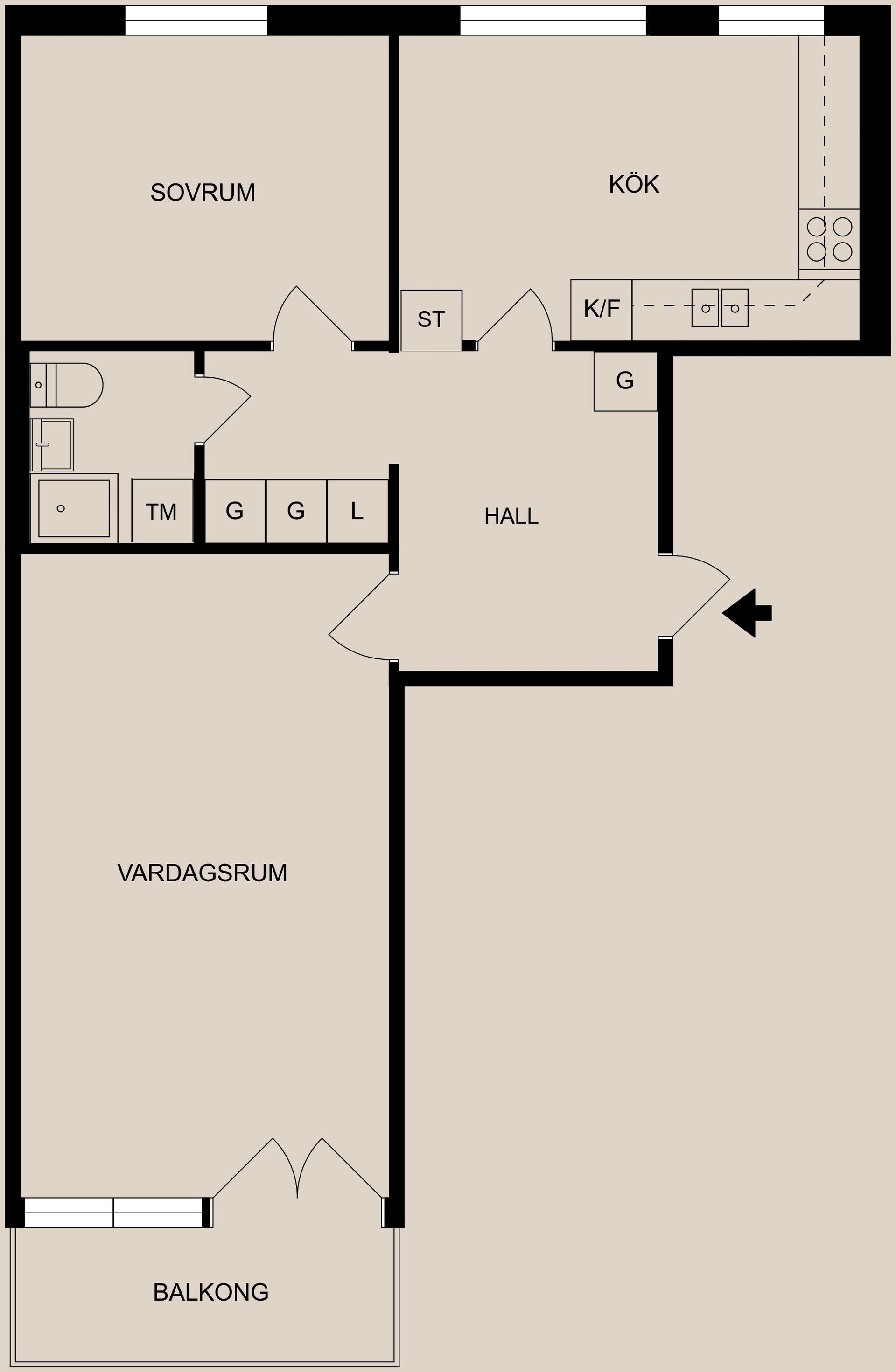 Bostadsrätt, Skepparegatan 9D, Centralt, Norrköping