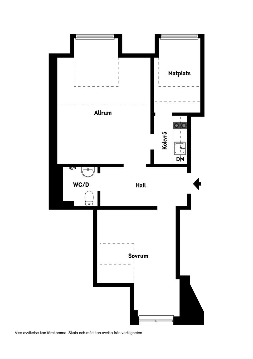 Bostadsrätt, Centralgatan 6B, Centrum, Nynäshamn