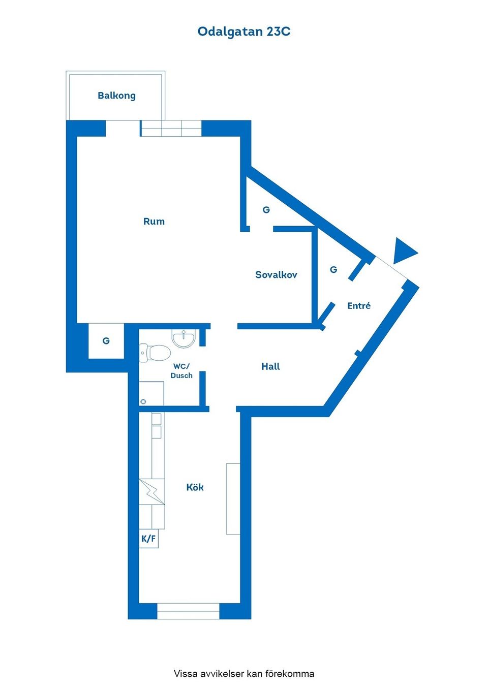 Bostadsrätt, Odalgatan 23C, Oxelbergen, Norrköping