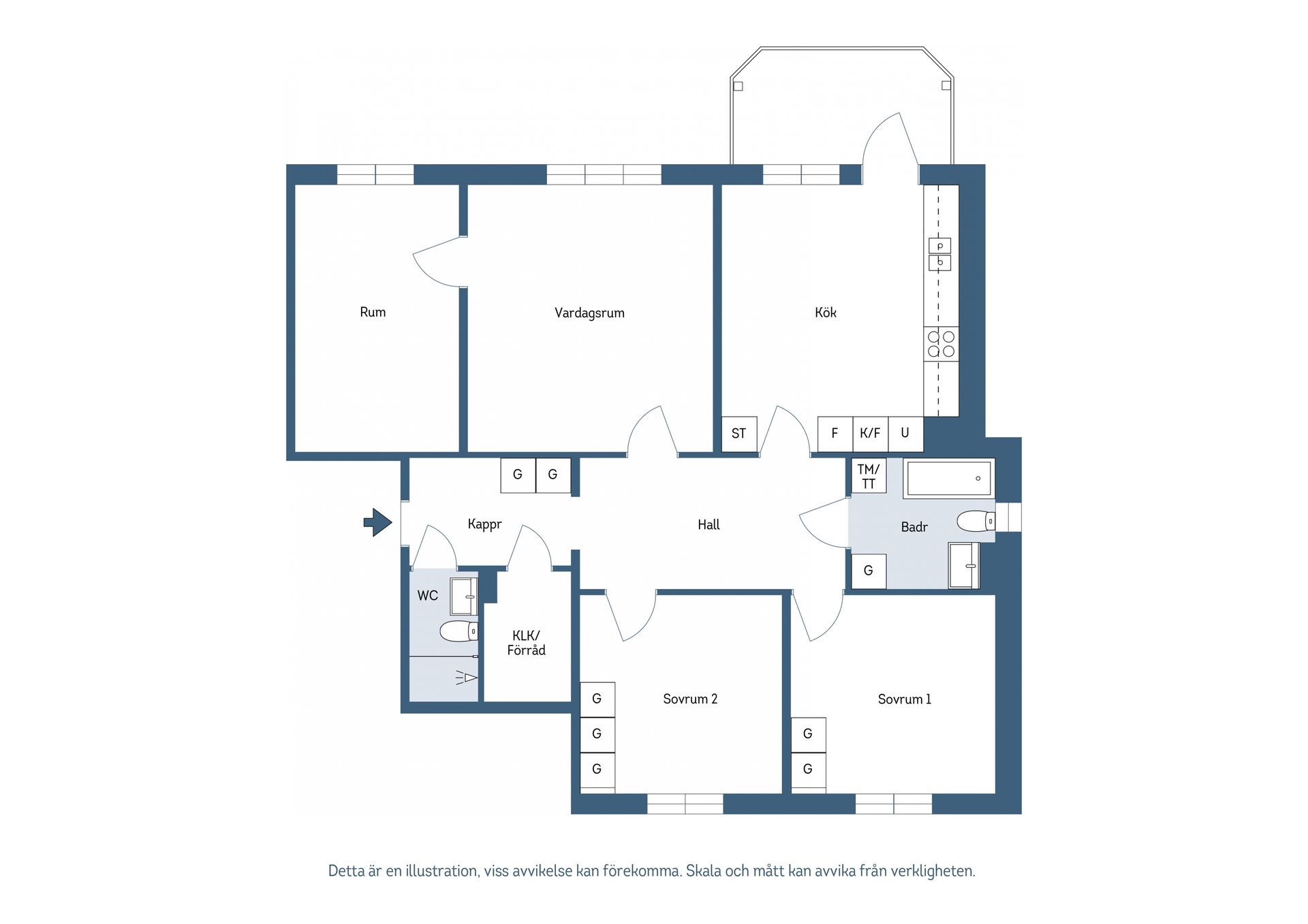 Bostadsrätt, Karl johans gata 18, Norrmalm, Skövde