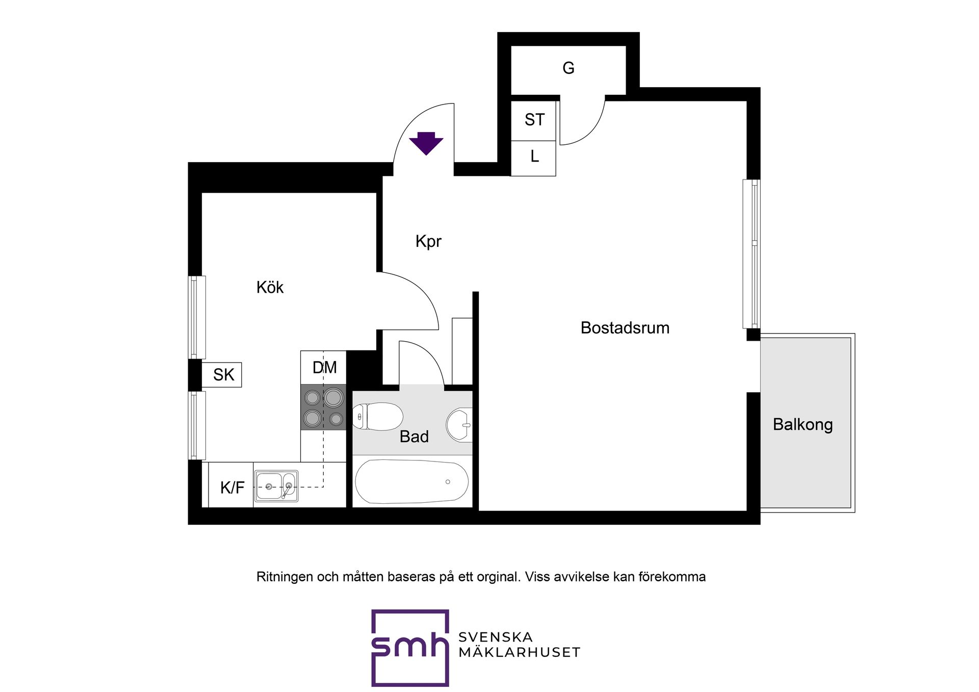 Bostadsrätt, Kinnekullevägen 26, Bromma / Traneberg, Stockholm