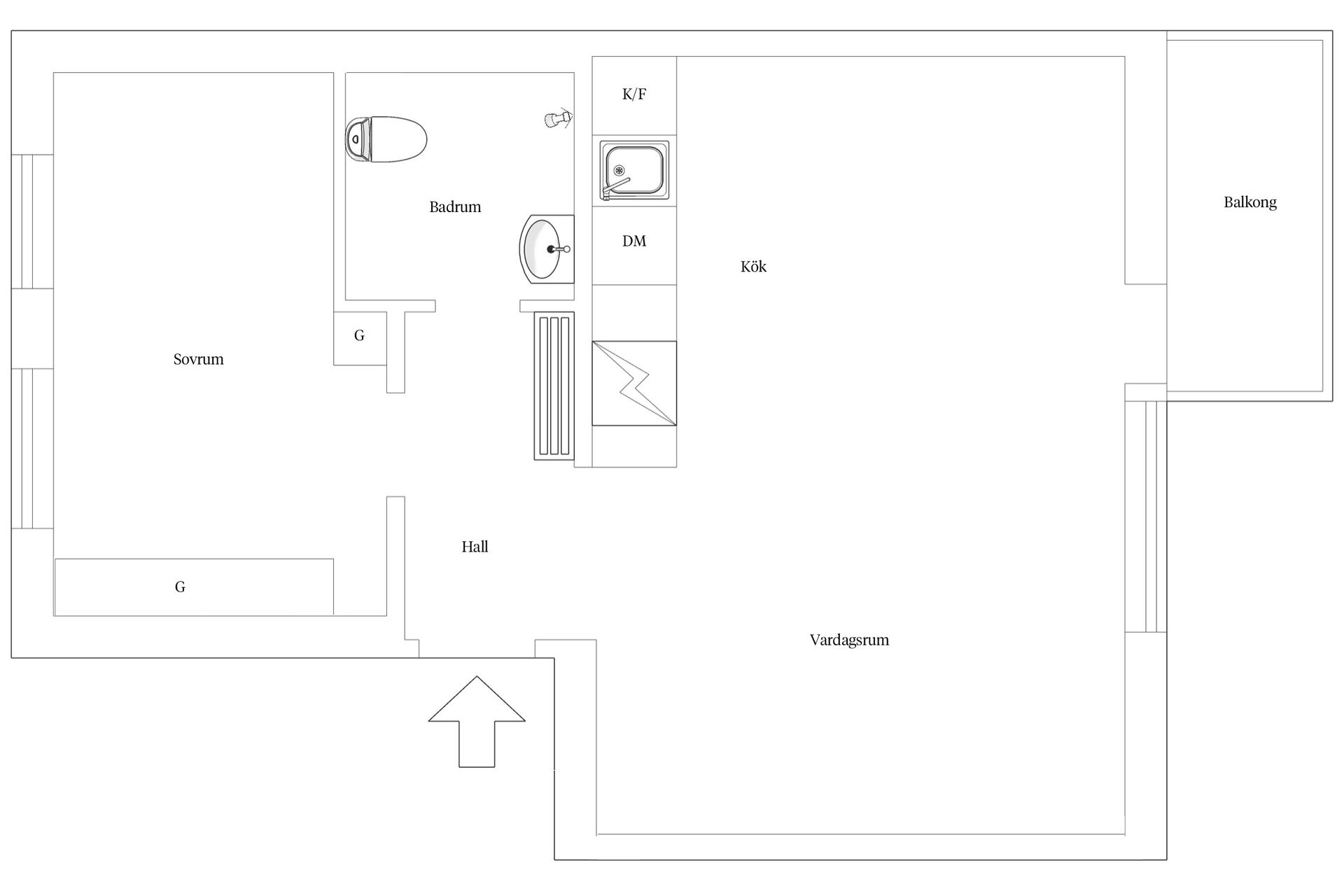 Bostadsrätt, Sareksvägen 14, vån 3 av 3!, Bromma - Traneberg, Stockholm