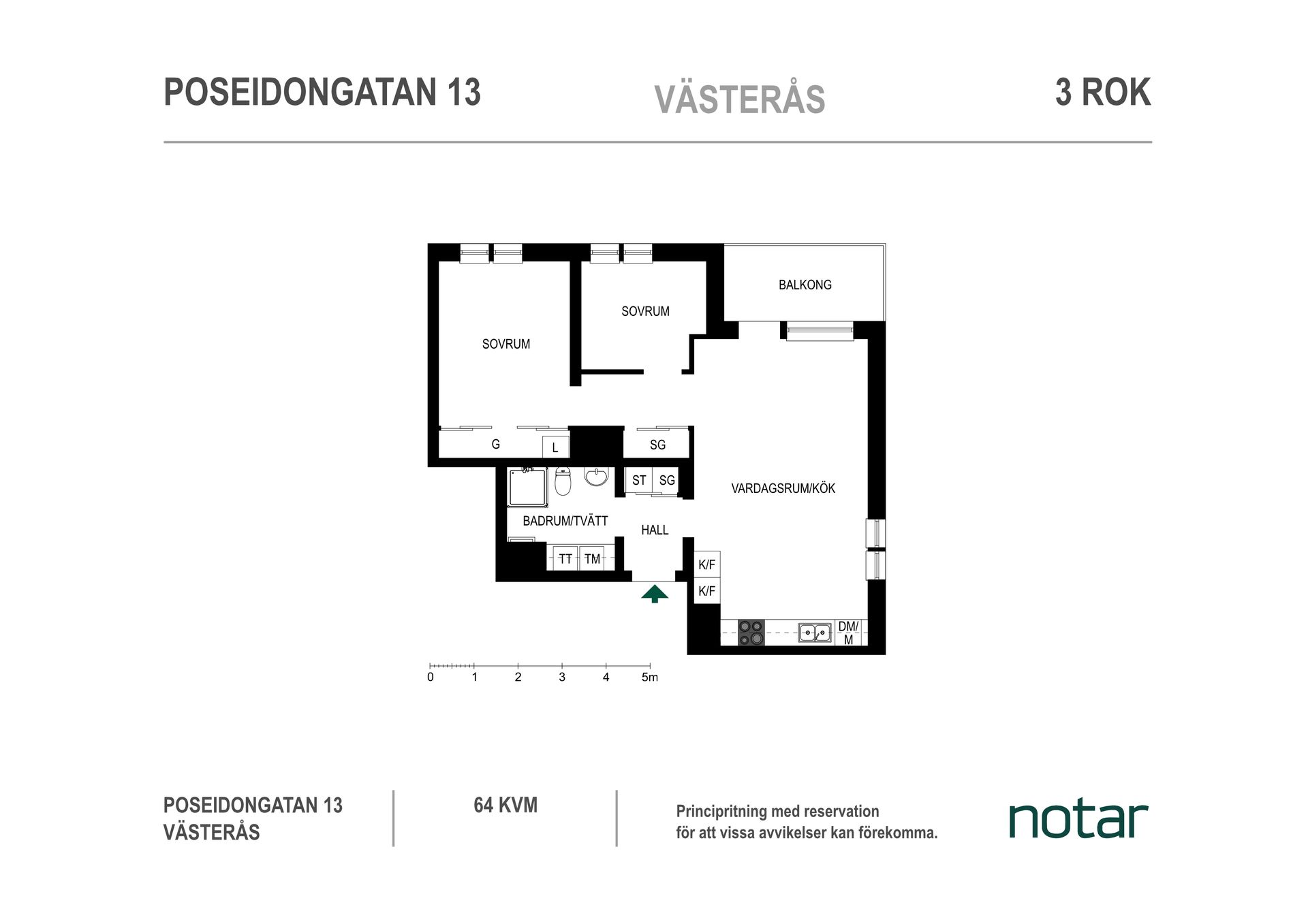 Bostadsrätt, Poseidongatan 13, Öster Mälarstrand, Västerås