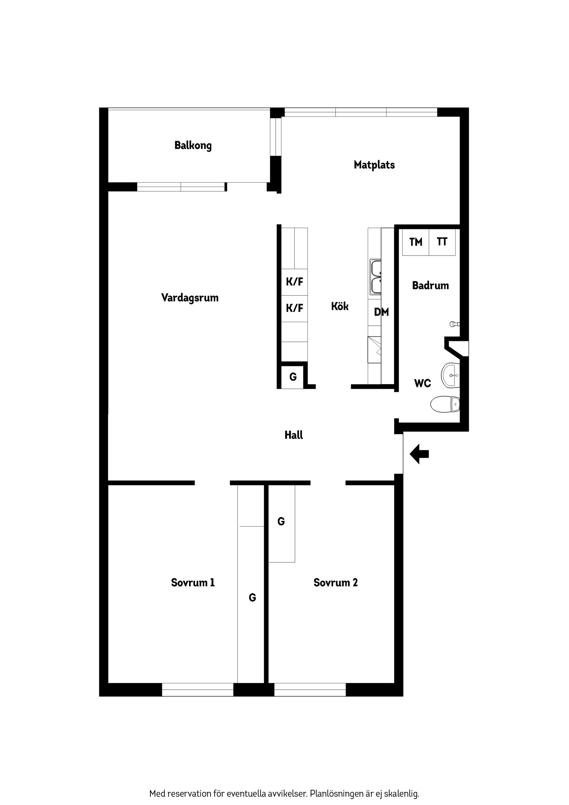 Bostadsrätt, Bergängsvägen 17D, Vallås, Halmstad