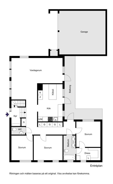 Villa, Korsängsvägen 5, Kungsängen/Centrum, Upplands-Bro