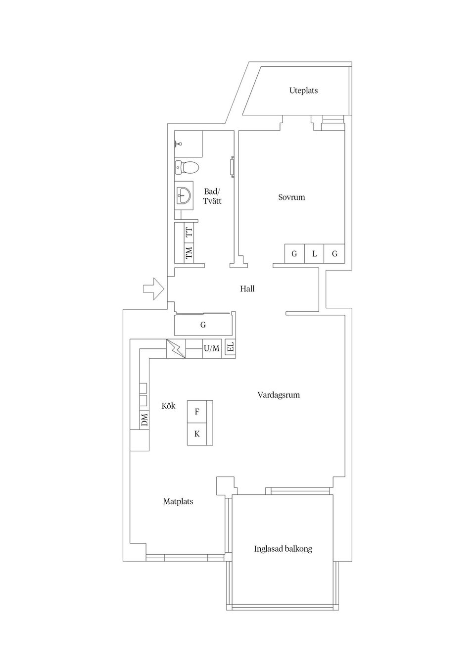 Bostadsrätt, Utrustningskajen 1, Varvsholmen, Kalmar