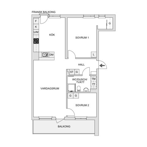 Bostadsrätt, Frihetsvägen 2C, Jakobsberg - Söderdalen, Järfälla