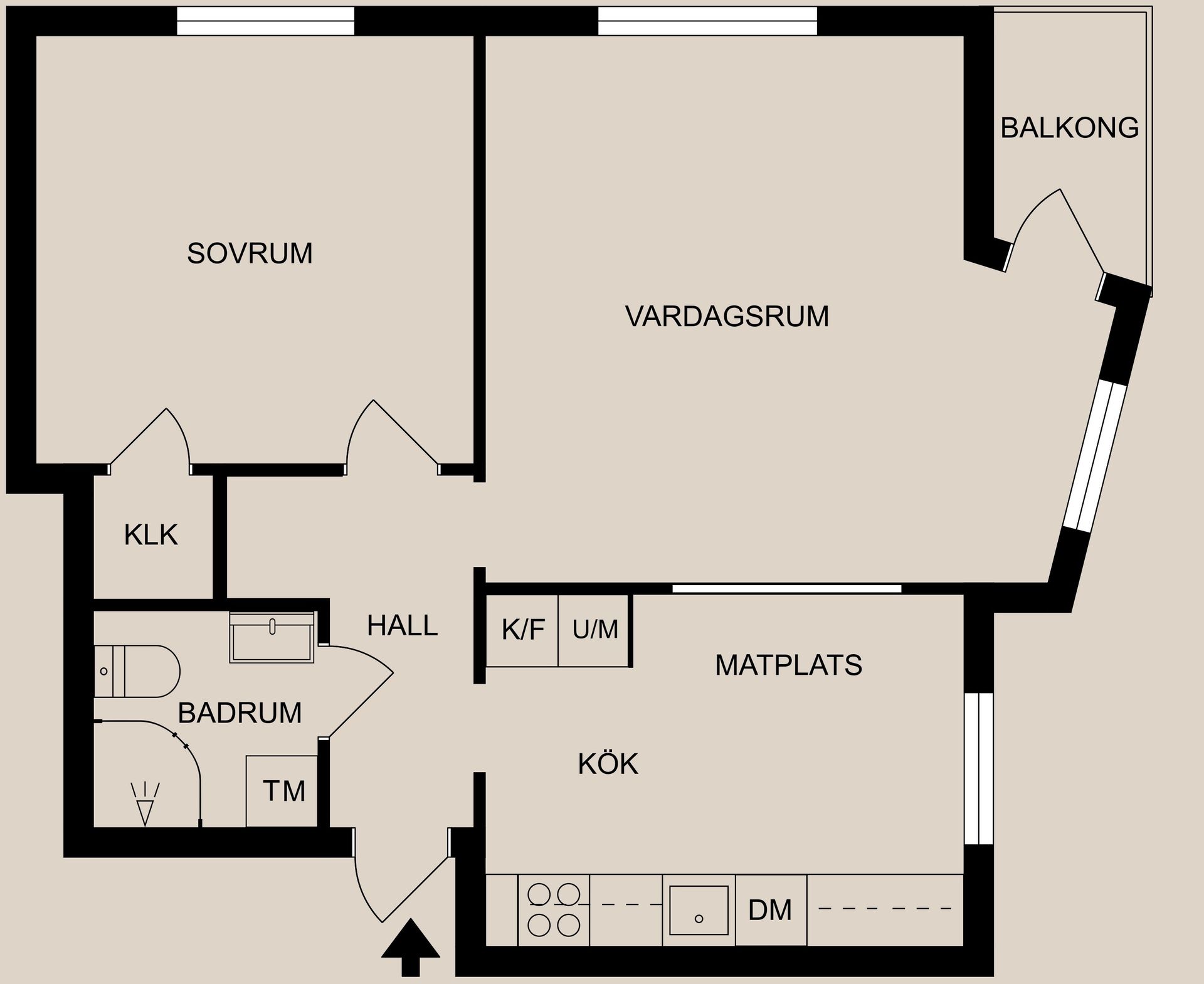 Bostadsrätt, Nanolfsvägen 19C, Centralt, Finspång